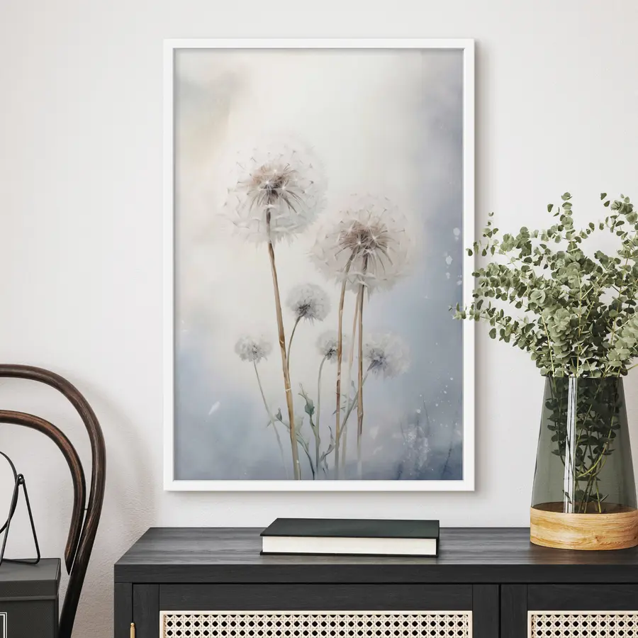 Fototapete Weißer flauschiger Aquarell-Rogen f35907