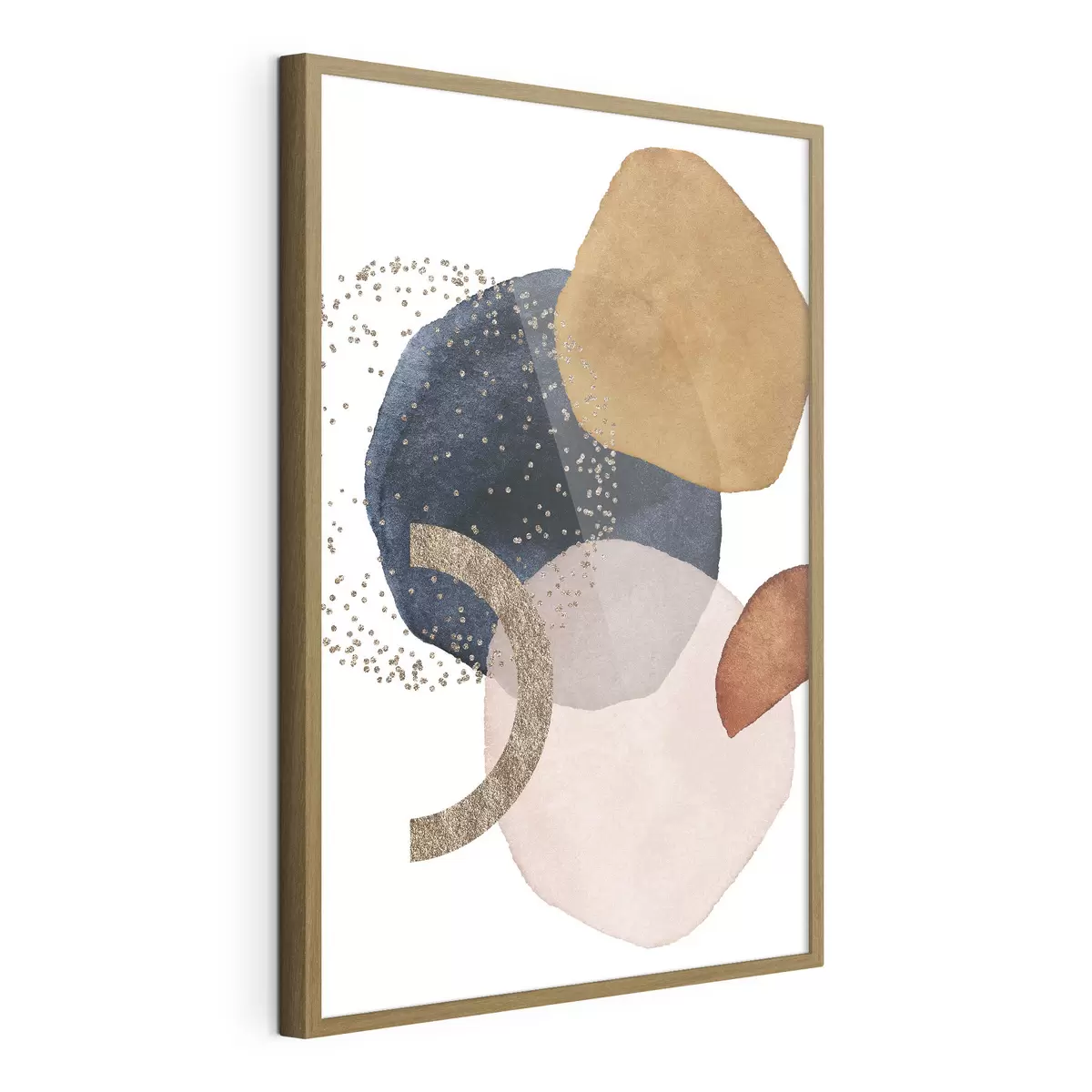 Poster Beige und rote Rosen auf einem weißen Hintergrund f35955