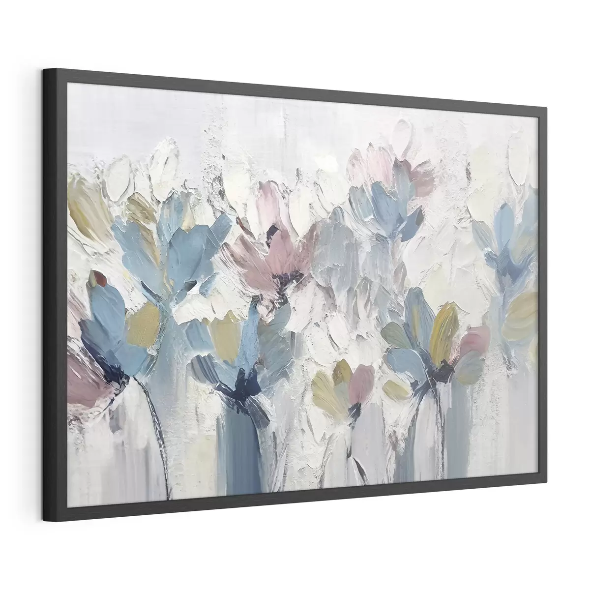 Poster Blumenstrauß in Blau und Rosa f36195