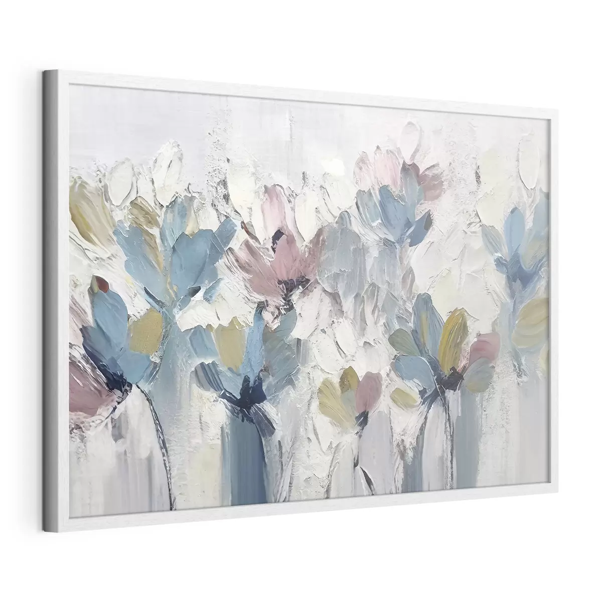 Poster Blumenstrauß in Blau und Rosa f36195