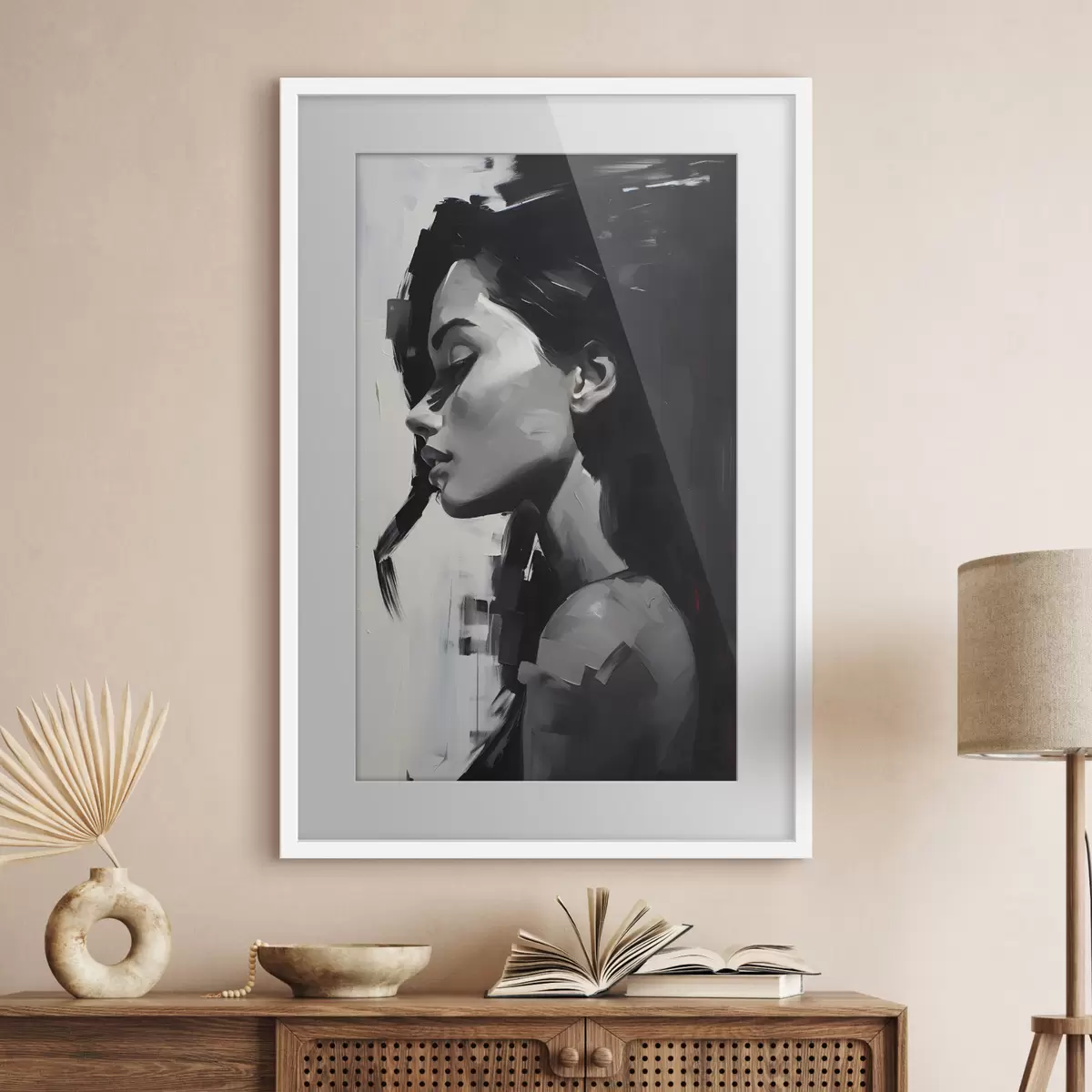 Poster Ein sinnliches Porträt einer schönen Frau f36158