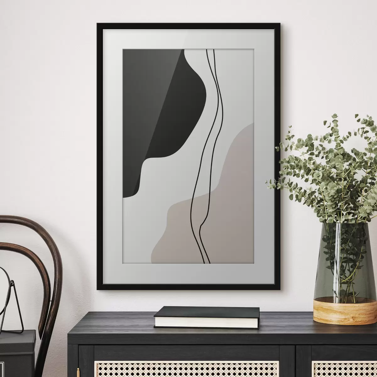 Poster Abstrakte Formen und Linien f36156