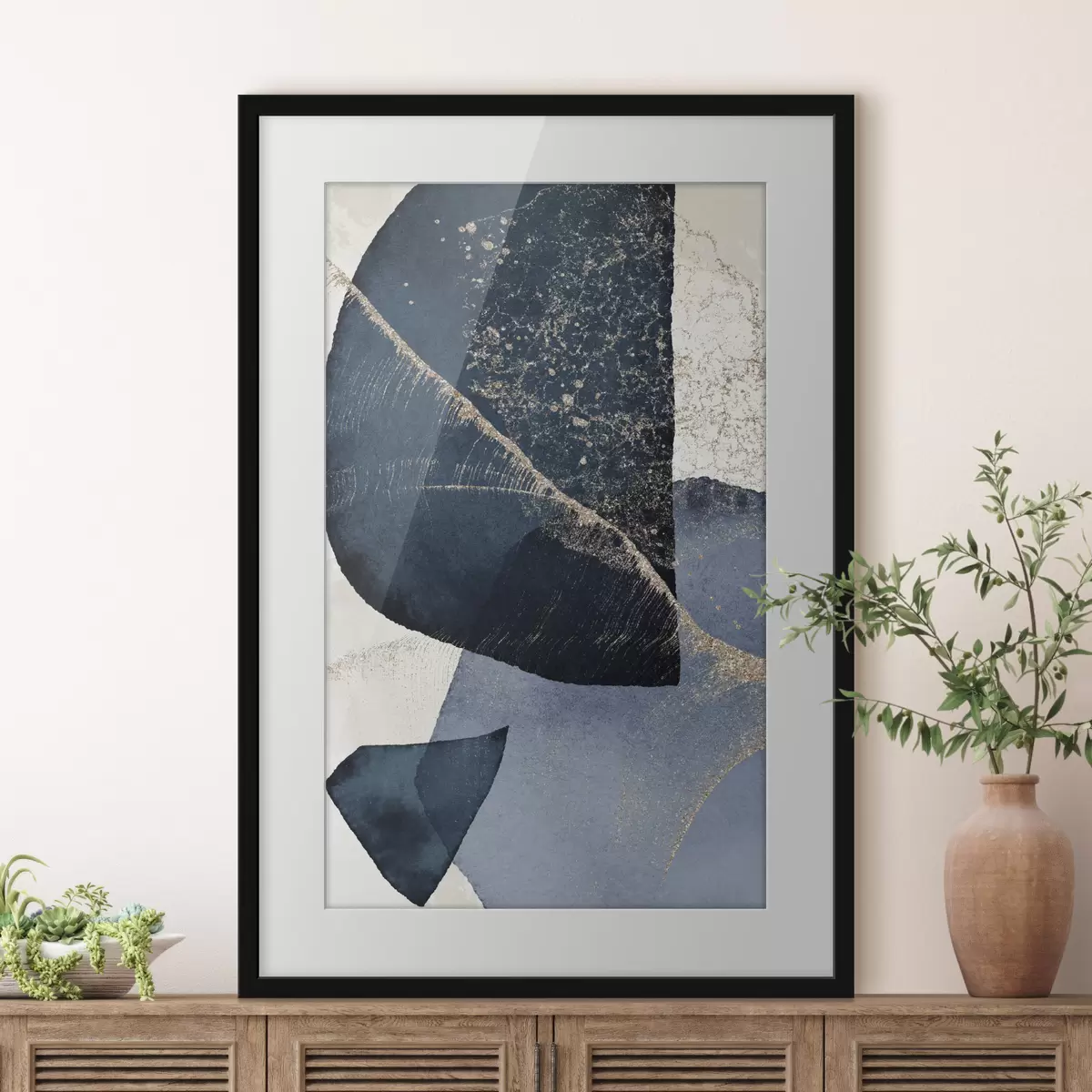 Poster Abstrakte Aquarellkomposition f36151