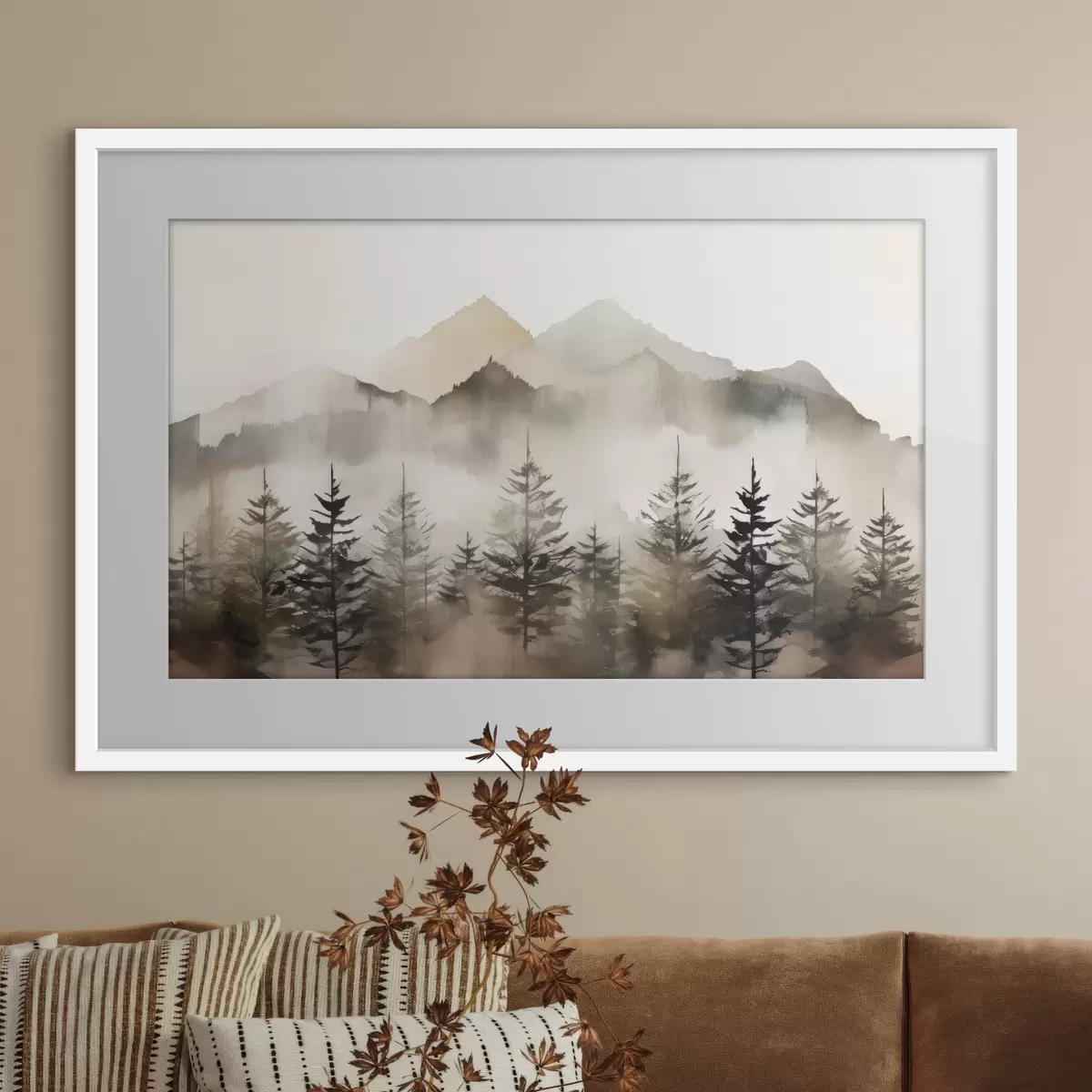 Poster Die Landschaft des Herbstwaldes f36009