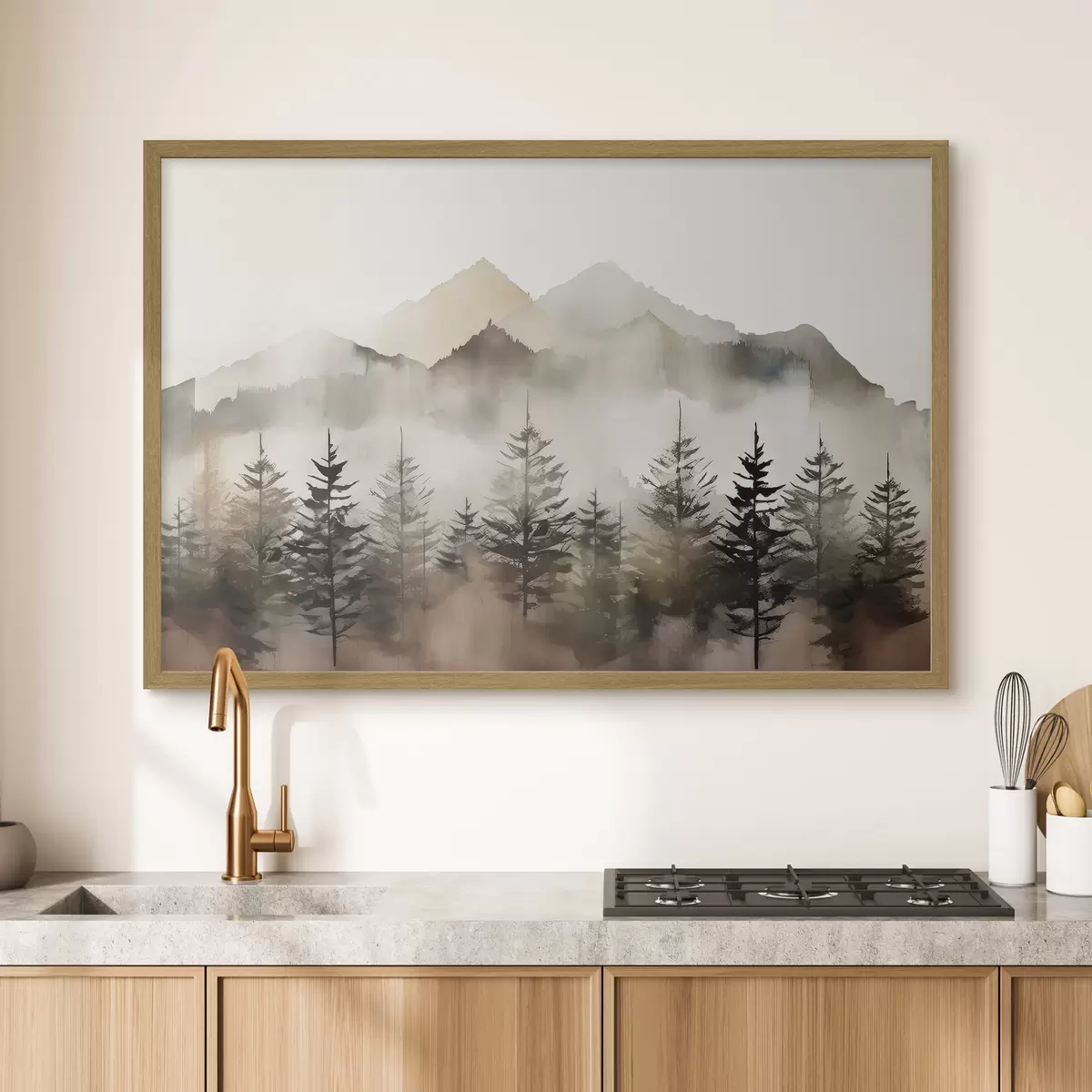 Poster Die Landschaft des Herbstwaldes f36009