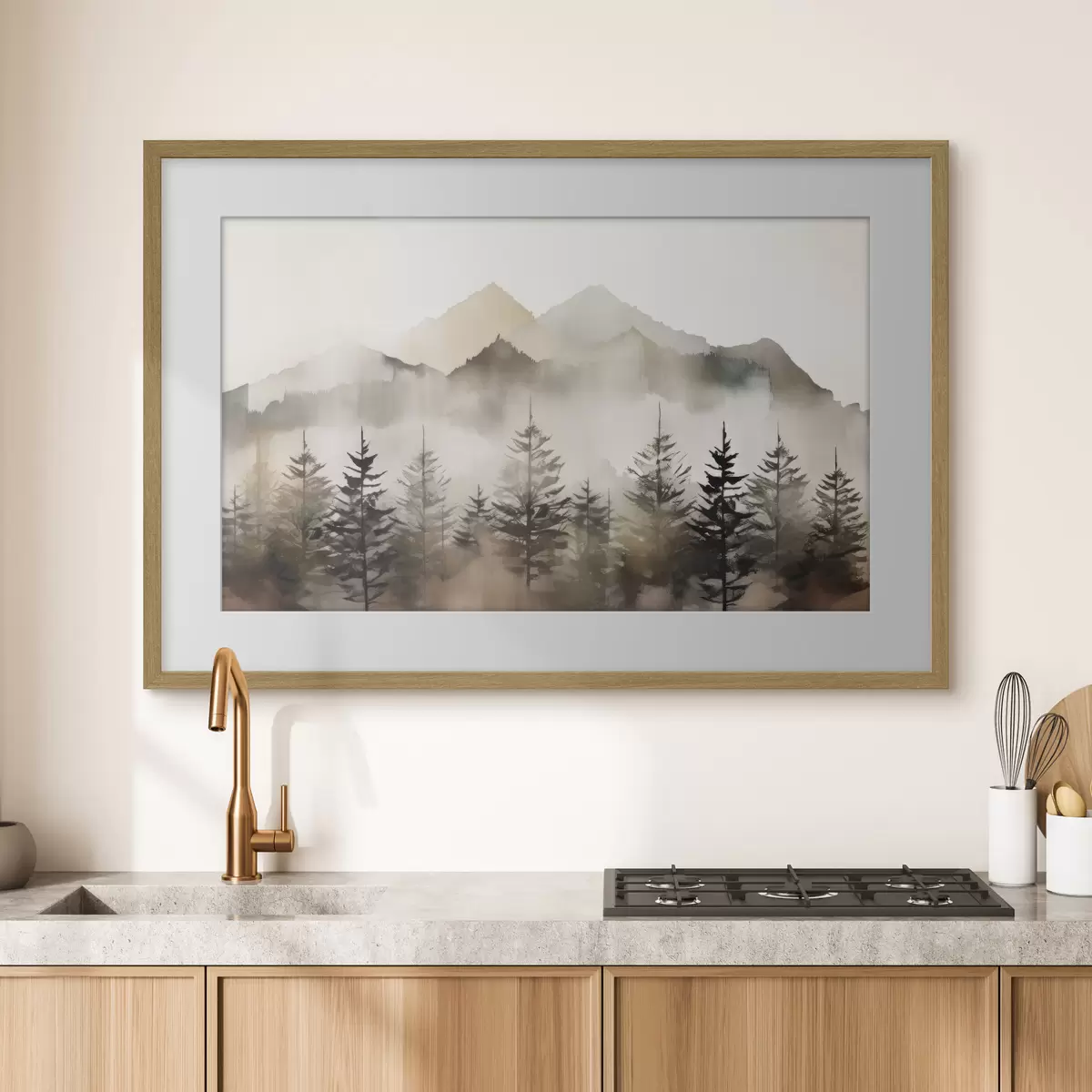 Poster Die Landschaft des Herbstwaldes f36009