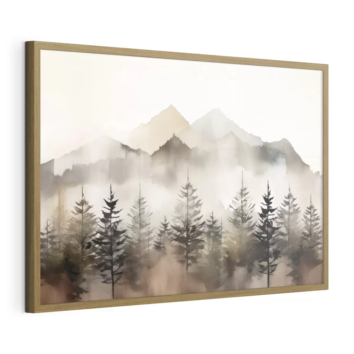 Poster Die Landschaft des Herbstwaldes f36009