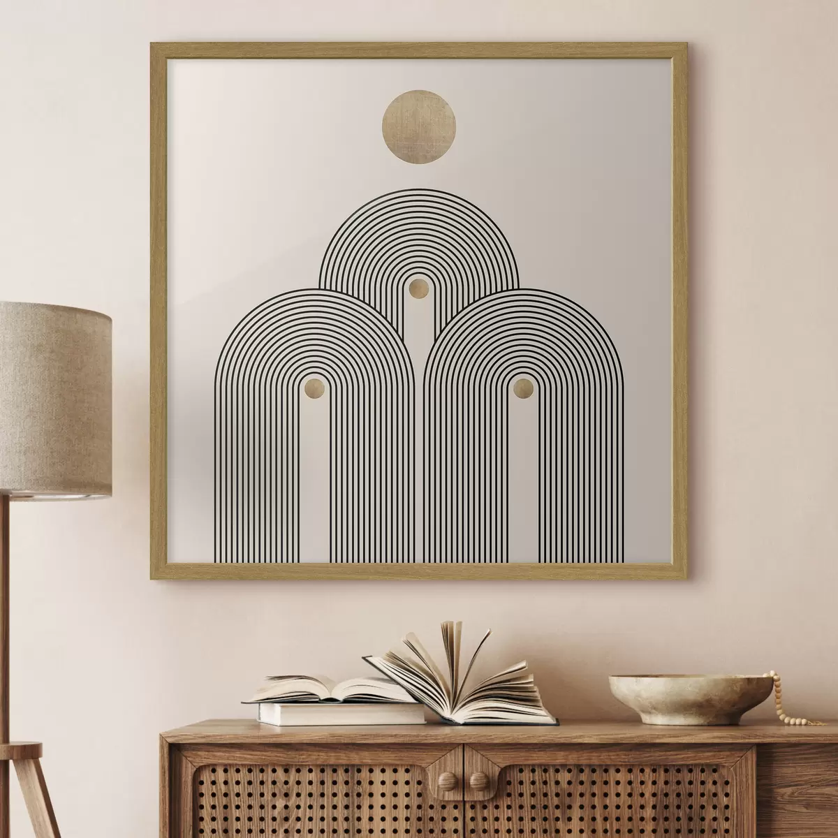 Poster Geometrie im Boho-Stil f35929