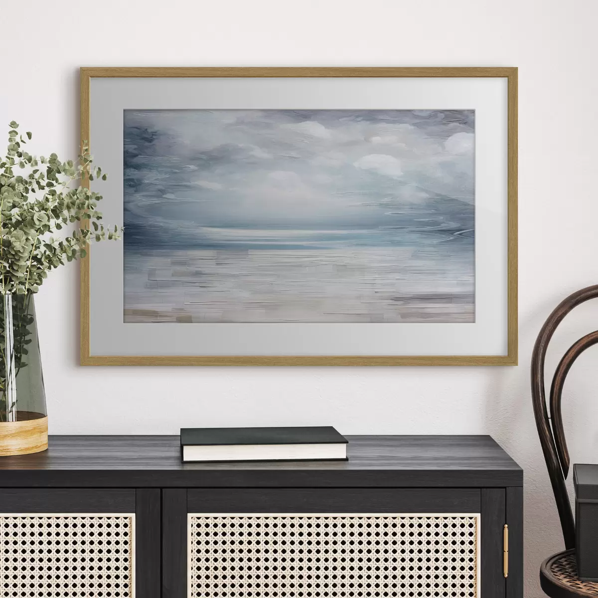 Poster Meer zwischen Pinselstrichen f35715