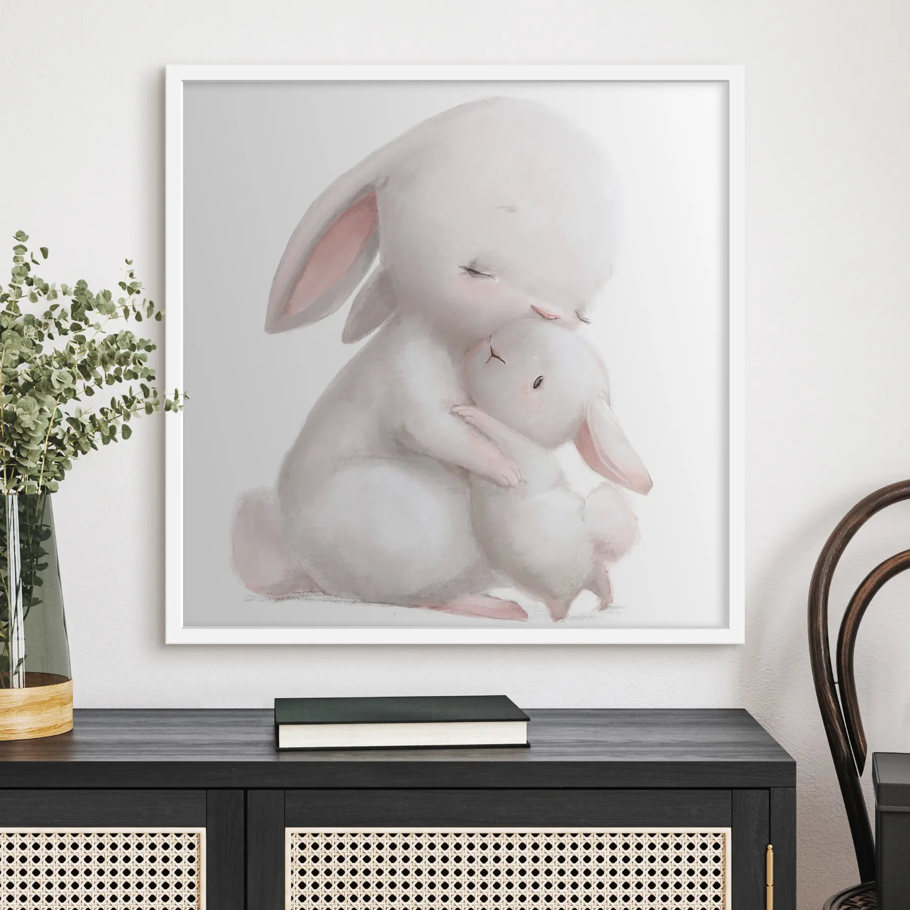 Fototapete Mutter Hase und Hasenumarmungen f35047
