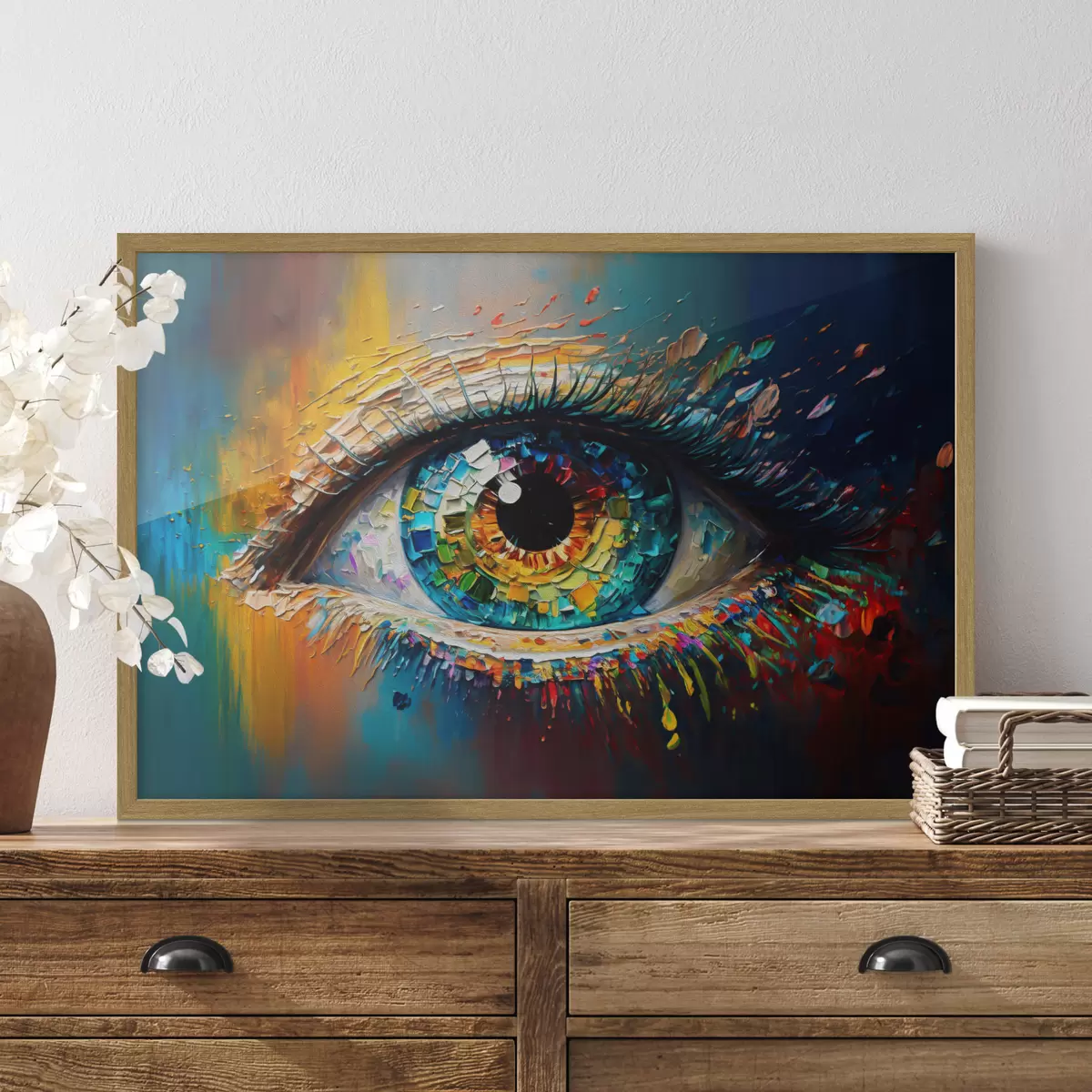 Poster Abstraktion der Augen f34943