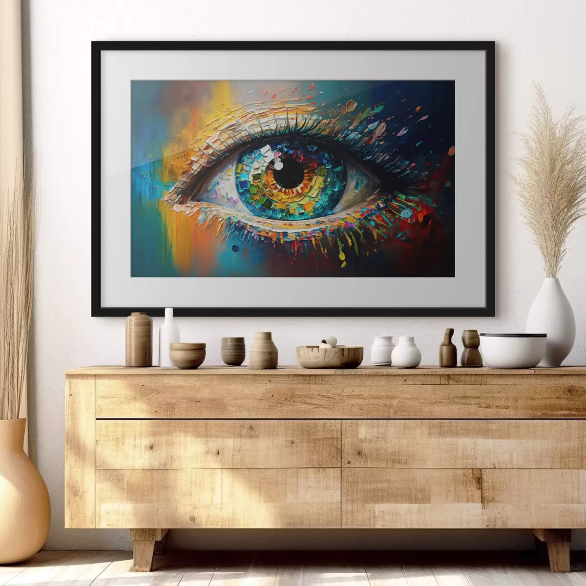 Poster Abstraktion der Augen f34943