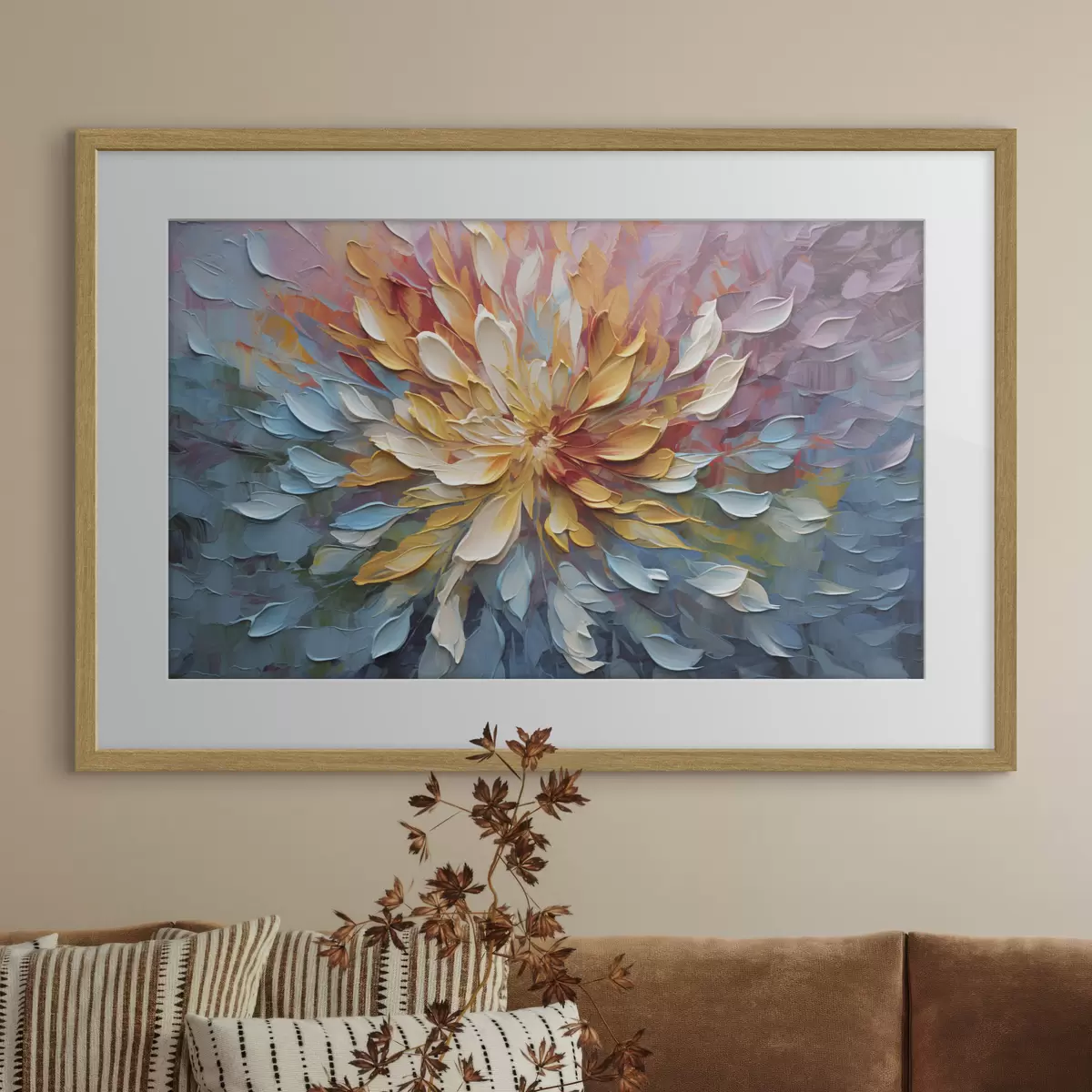 Poster Die bunte Blume f34488