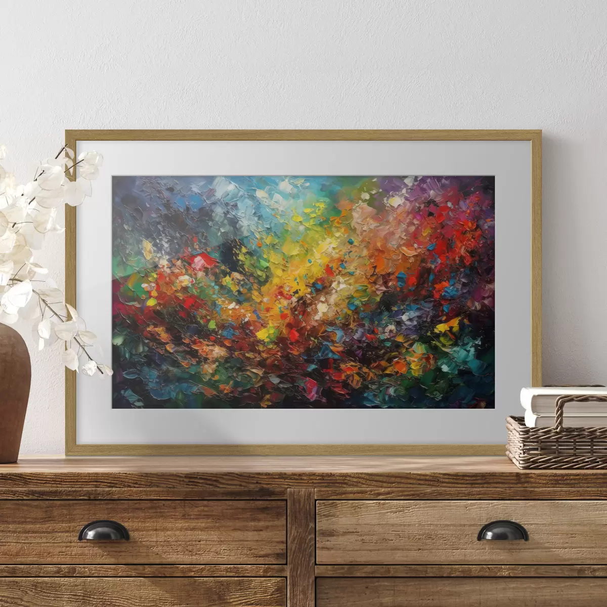Poster Farben in voller Blüte f34451