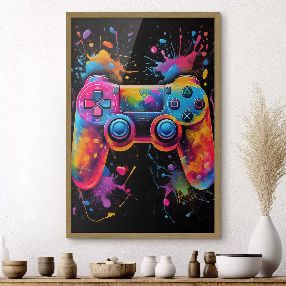 Poster Gamepad und Farbverläufe f34260