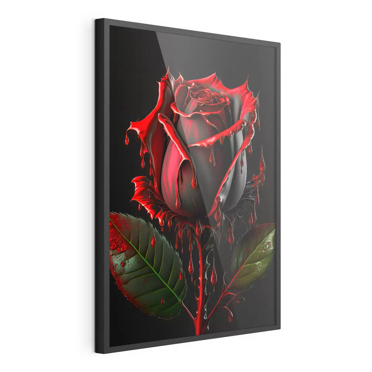 Poster Dunkle Rose f33709