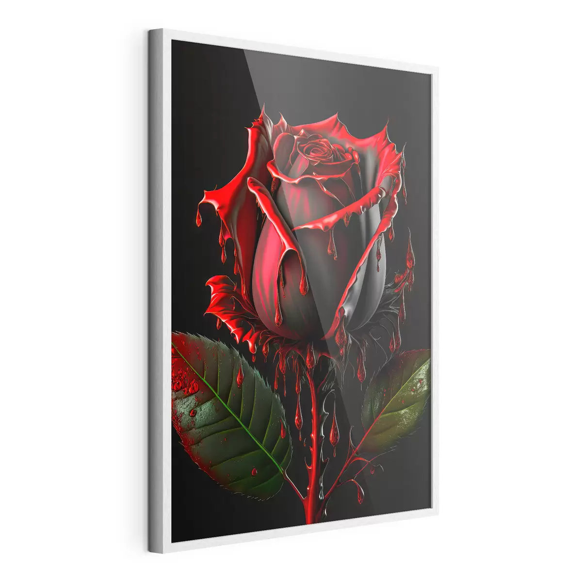 Poster Dunkle Rose f33709