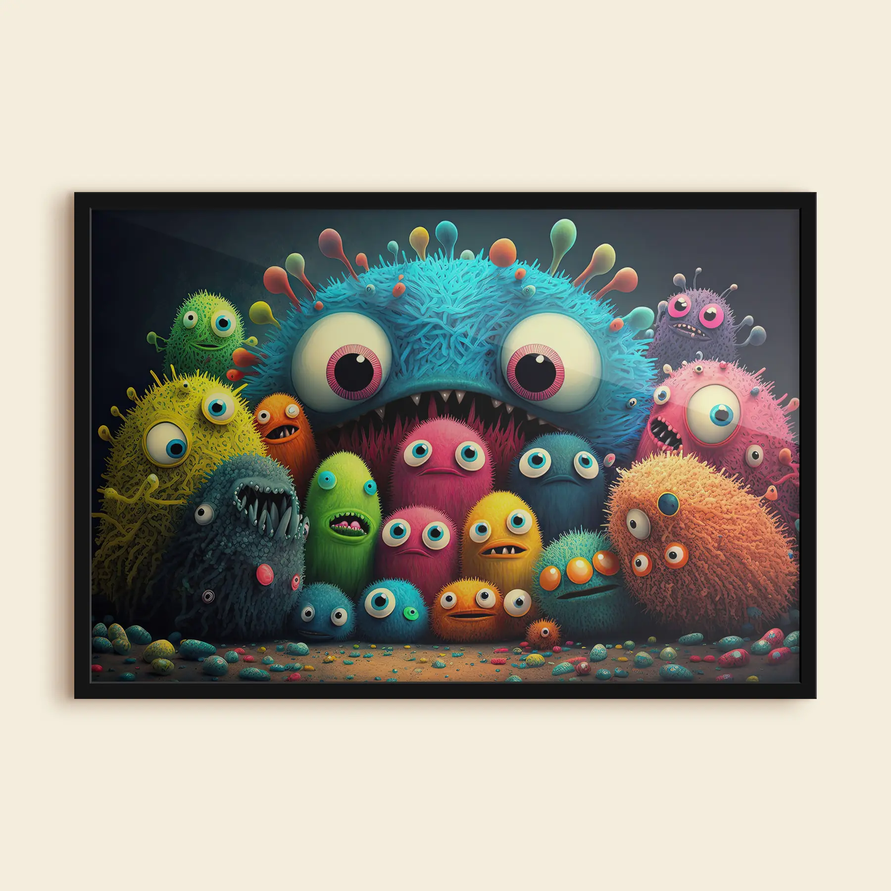 Fototapete Niedliche bunte Monster f33531