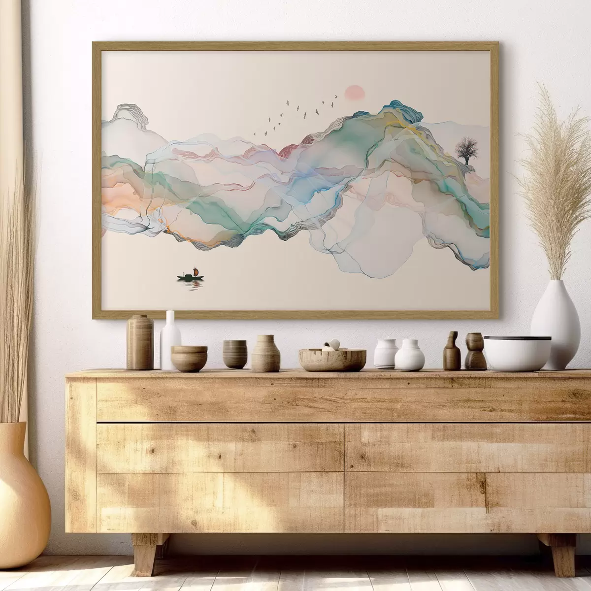 Poster Abstrakte Landschaft f32936