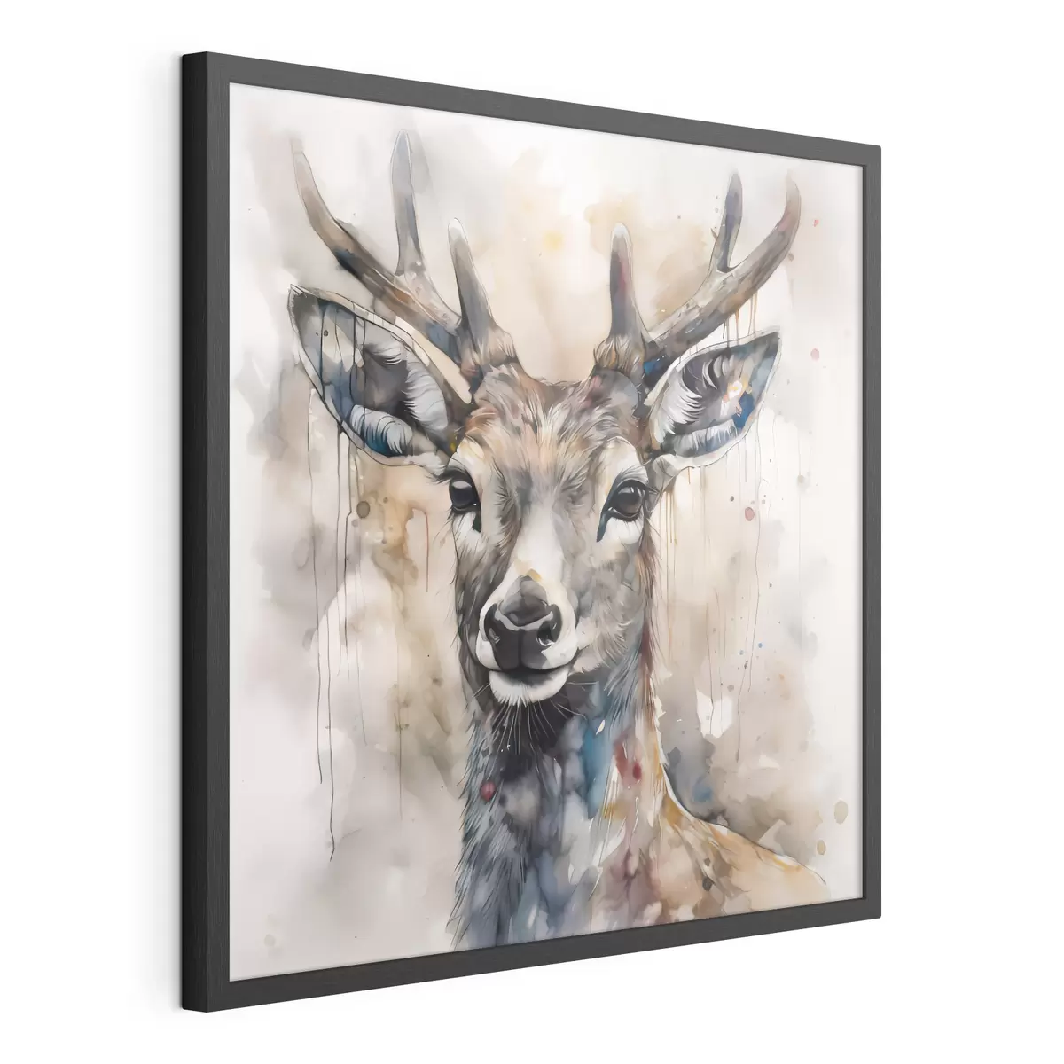 Poster Hirsche im Aquarellstil f32300