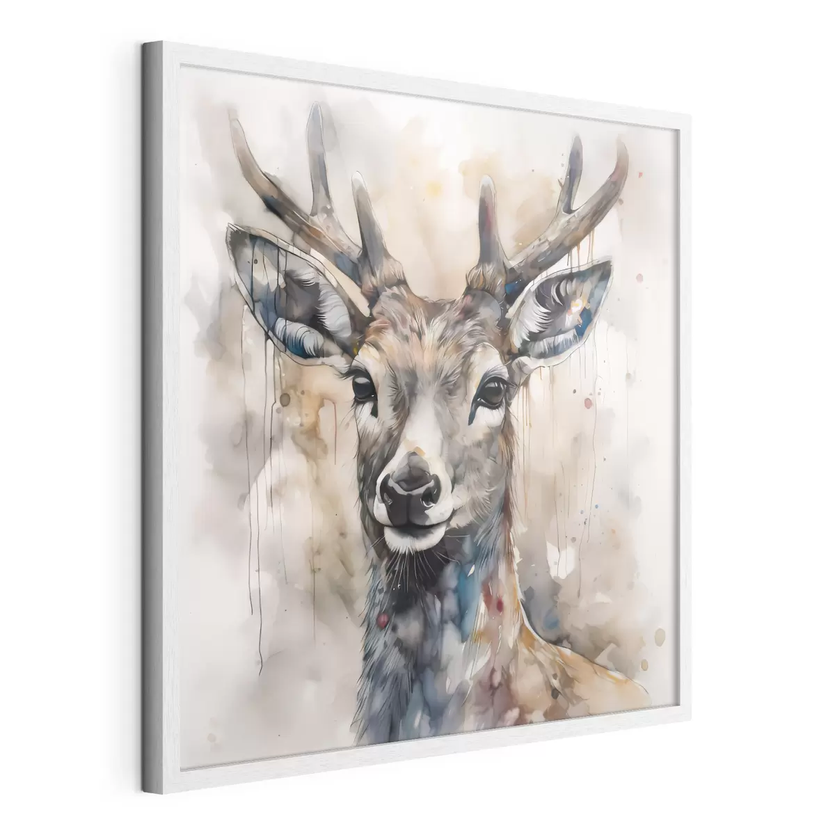 Poster Hirsche im Aquarellstil f32300