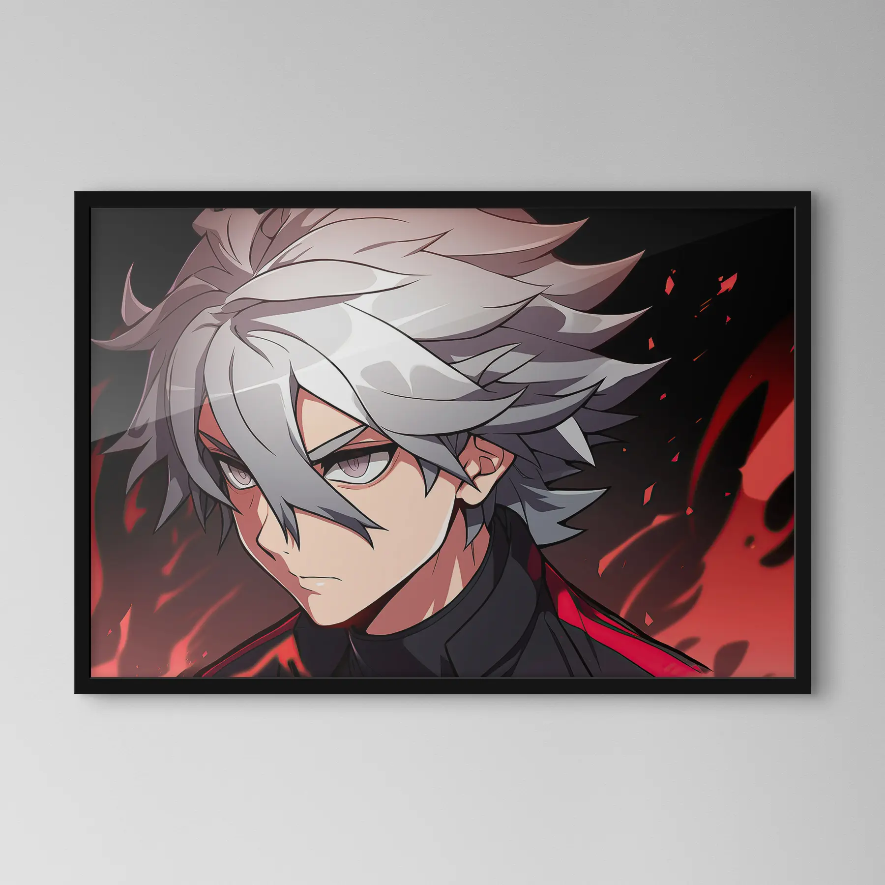Fototapete Anime-Typ in Lichtern f31159