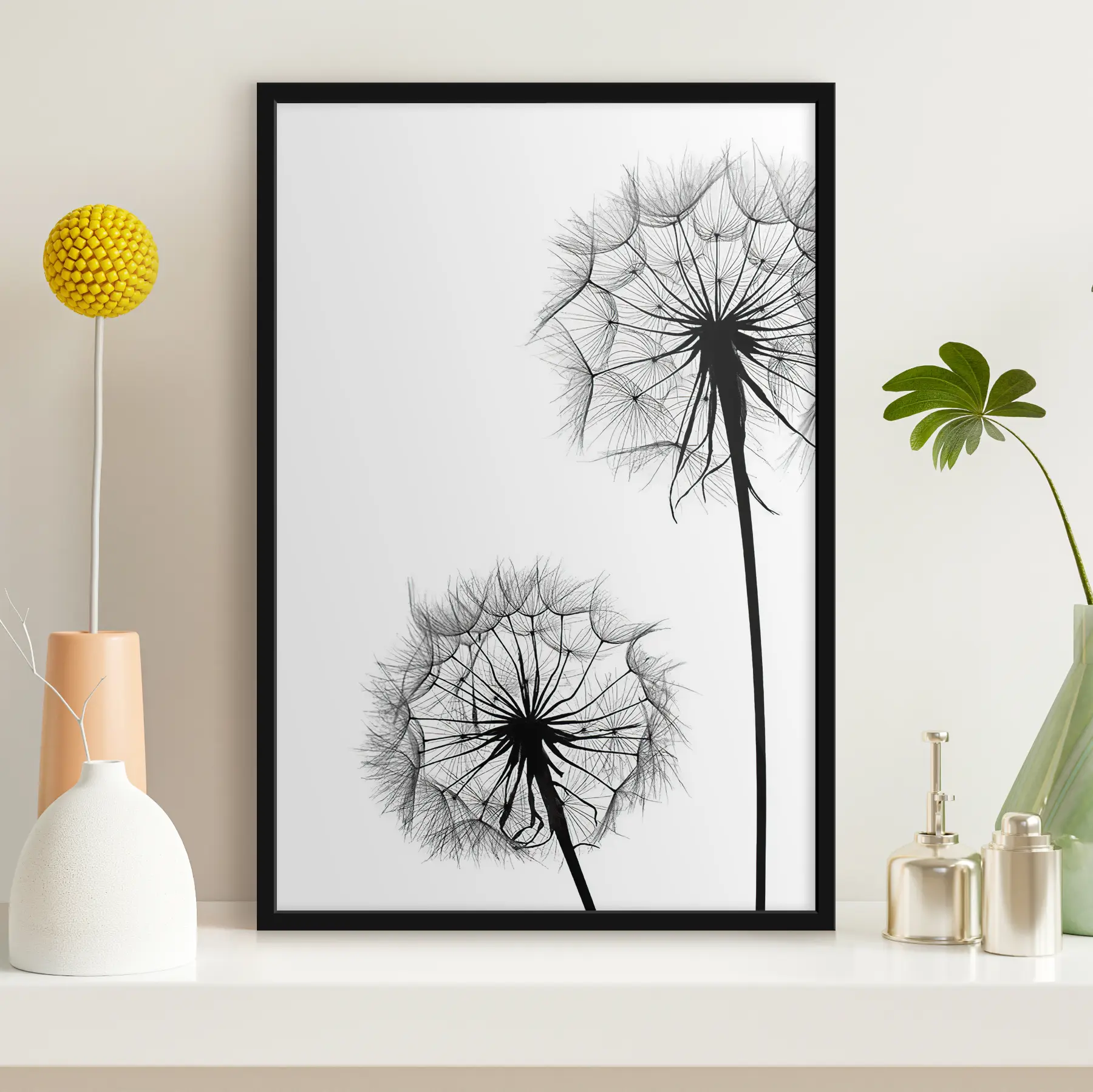 Fototapete Zwei Pusteblumen f24136