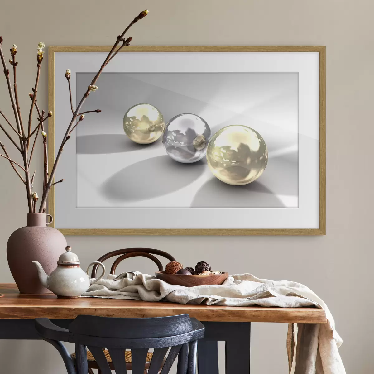 Poster Drei Lichtreflexe f04617
