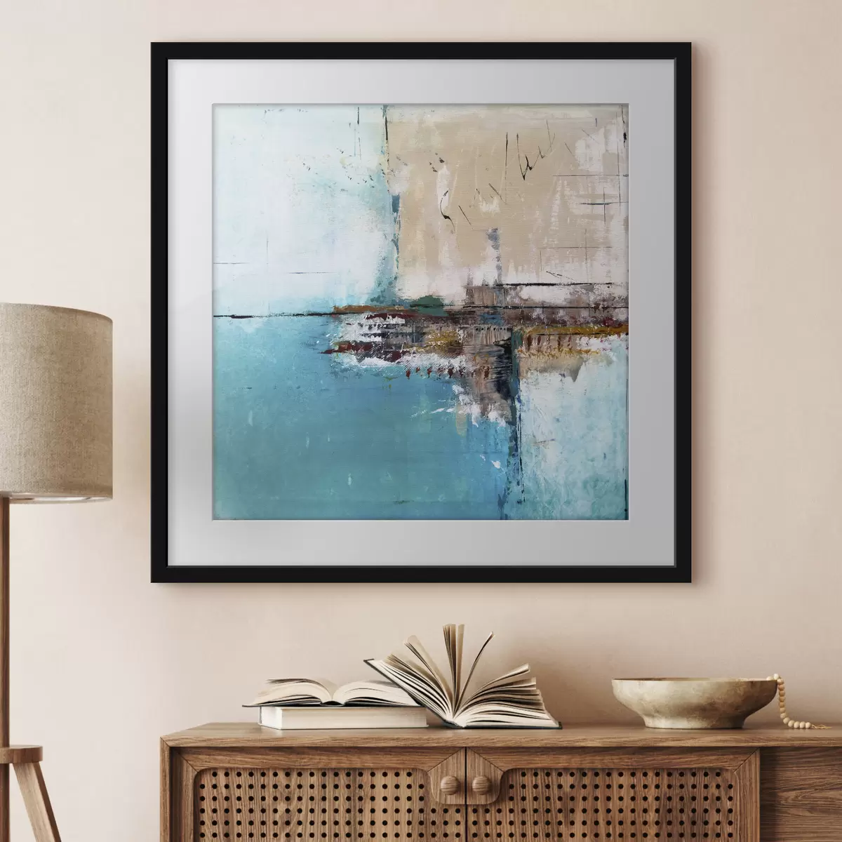 Poster Türkiser Hafen f01169