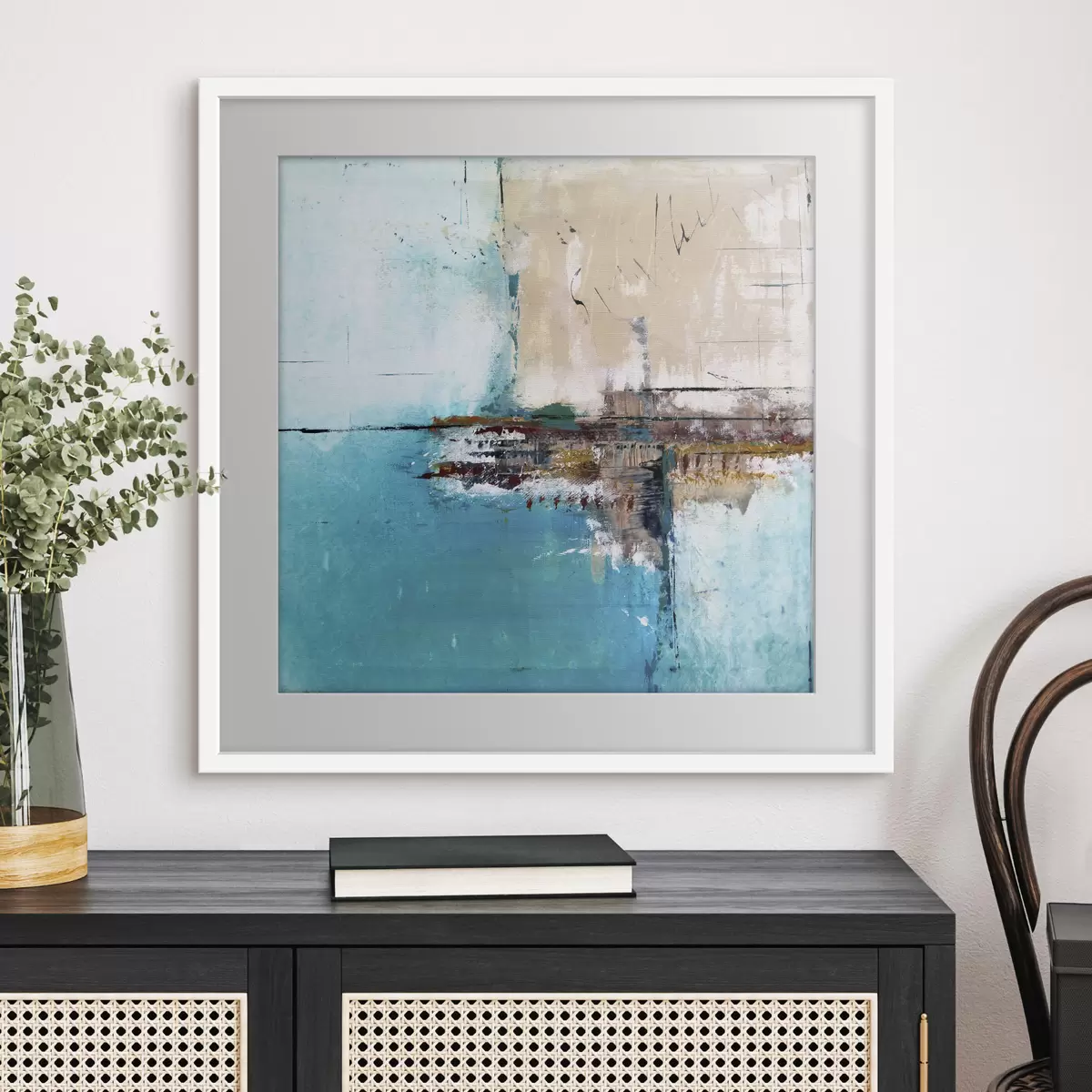 Poster Türkiser Hafen f01169