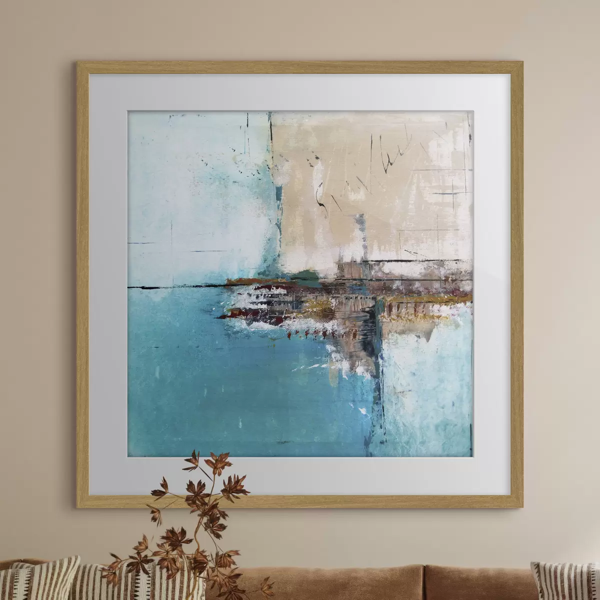 Poster Türkiser Hafen f01169