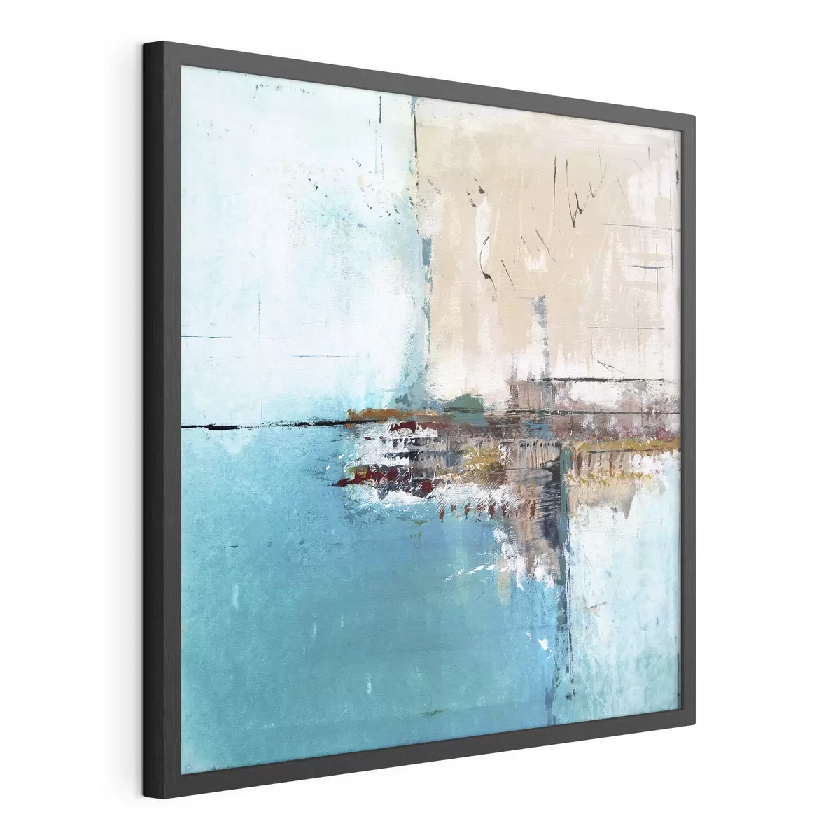 Poster Türkiser Hafen f01169