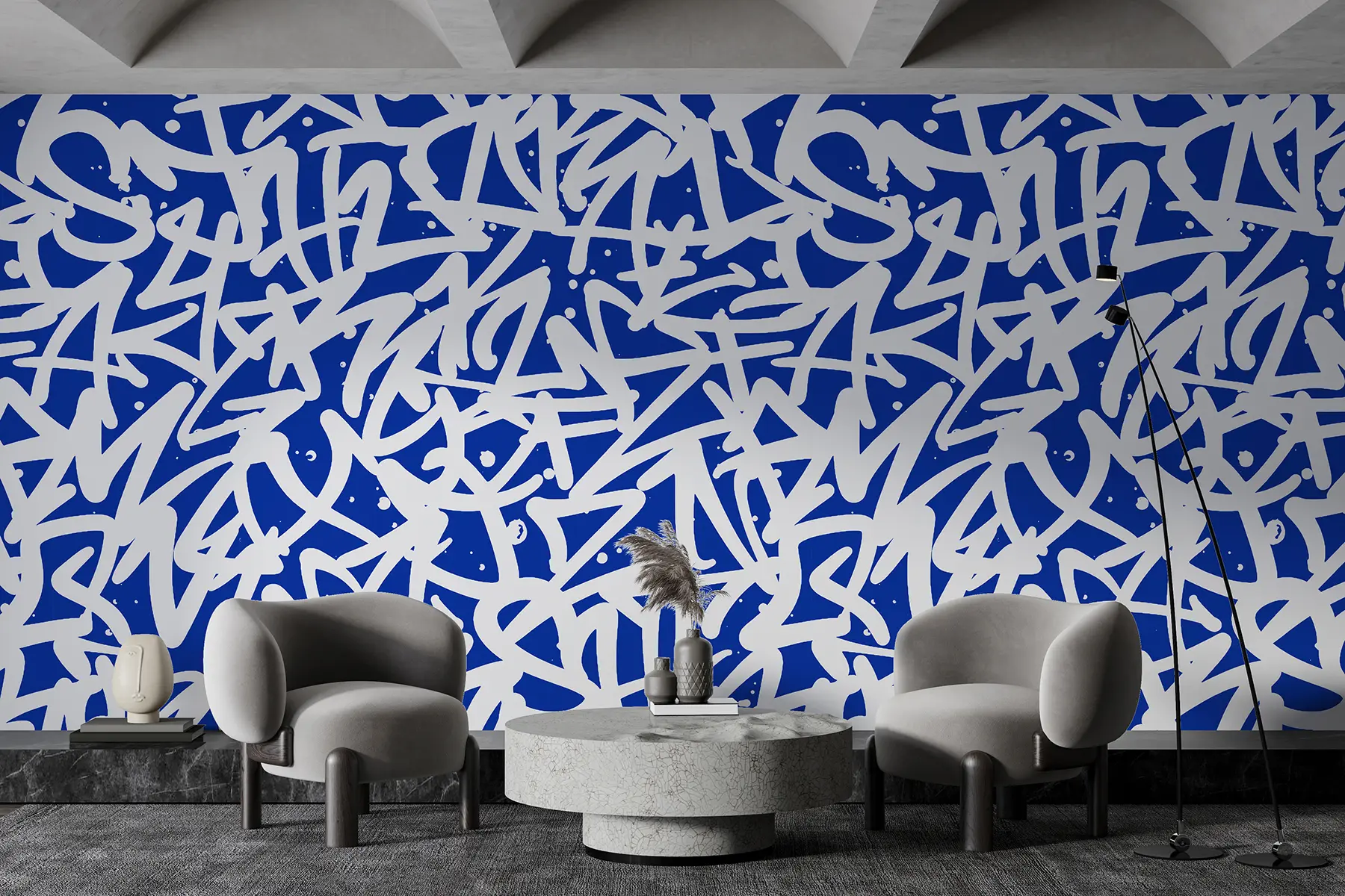 Fototapete Graffiti-Emotionen: Blau u99087v2
