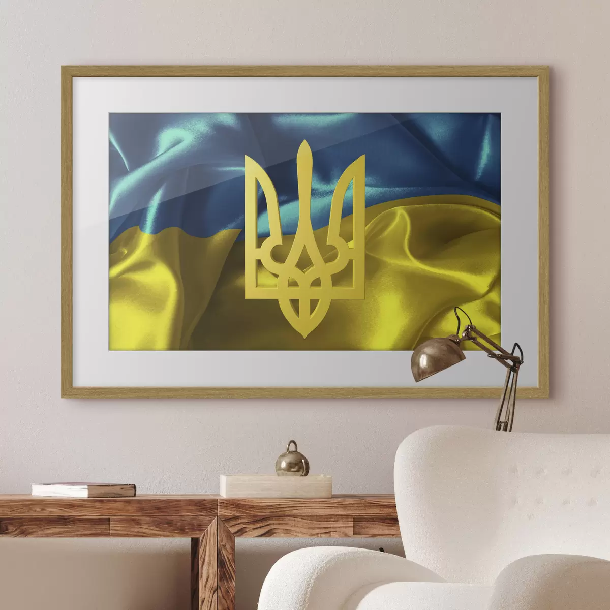 Poster Ukrainische Flagge f26671