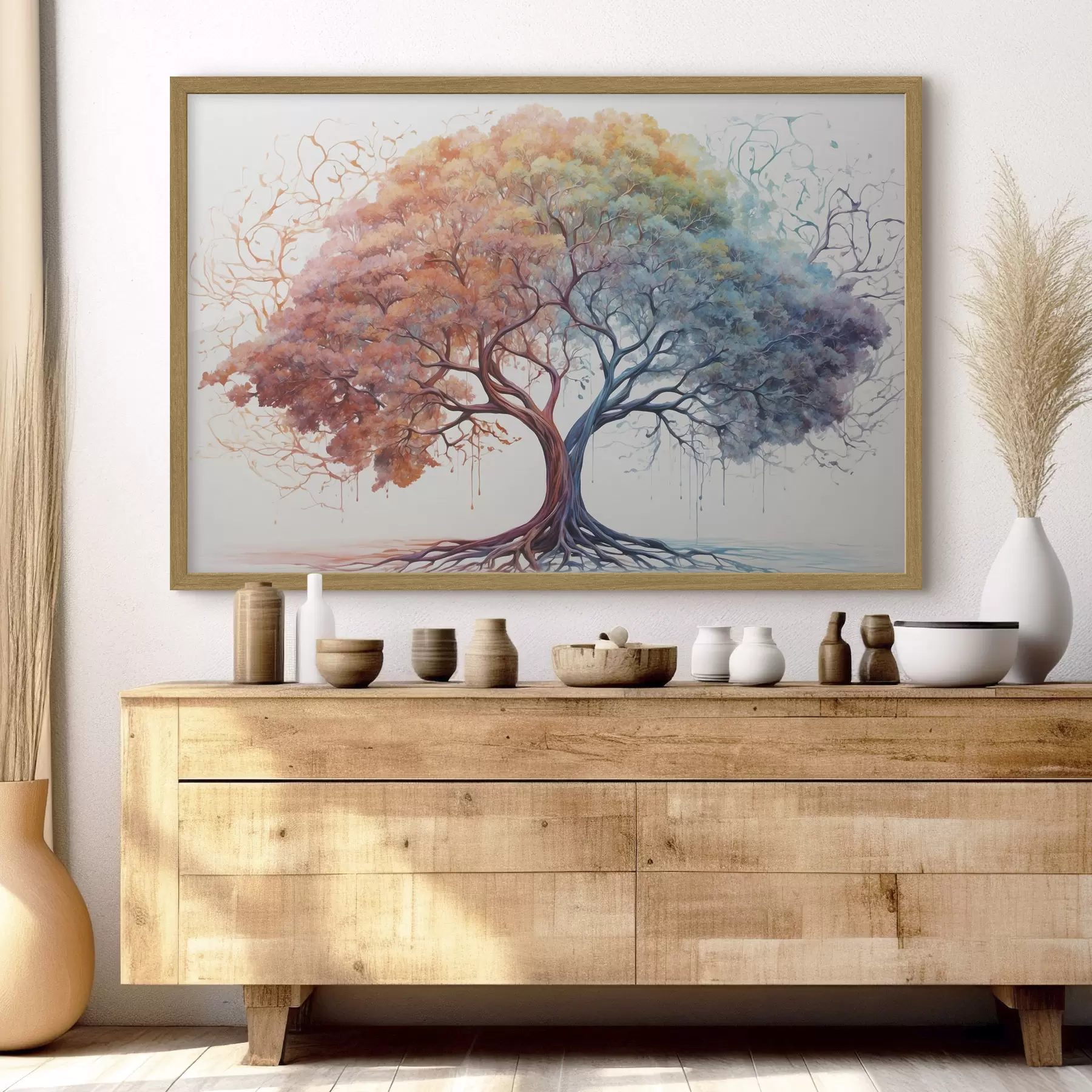 Fototapete Fantastisches Holz mit einem anderen Farbspektrum f36444