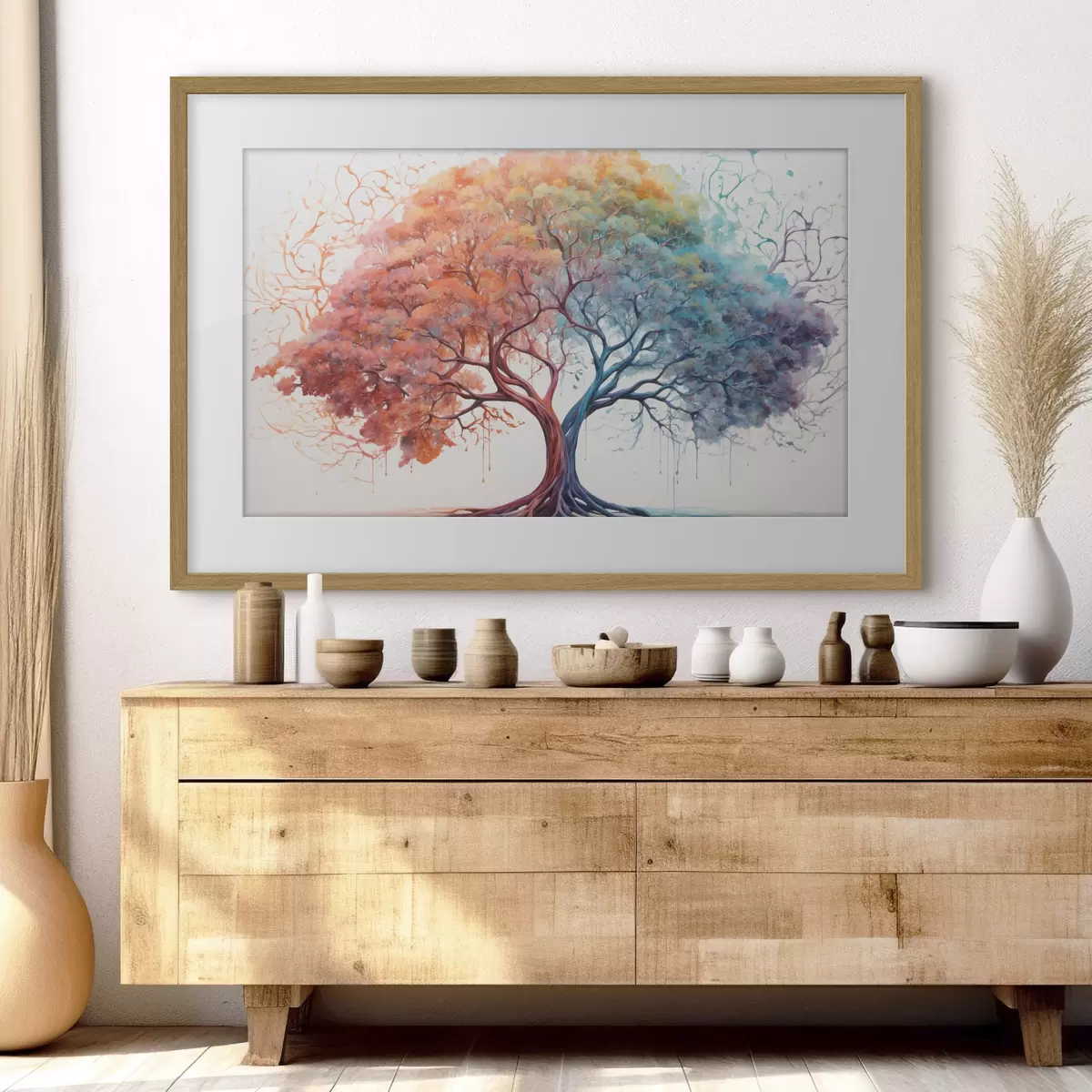Poster Regenbogenbaum f36444