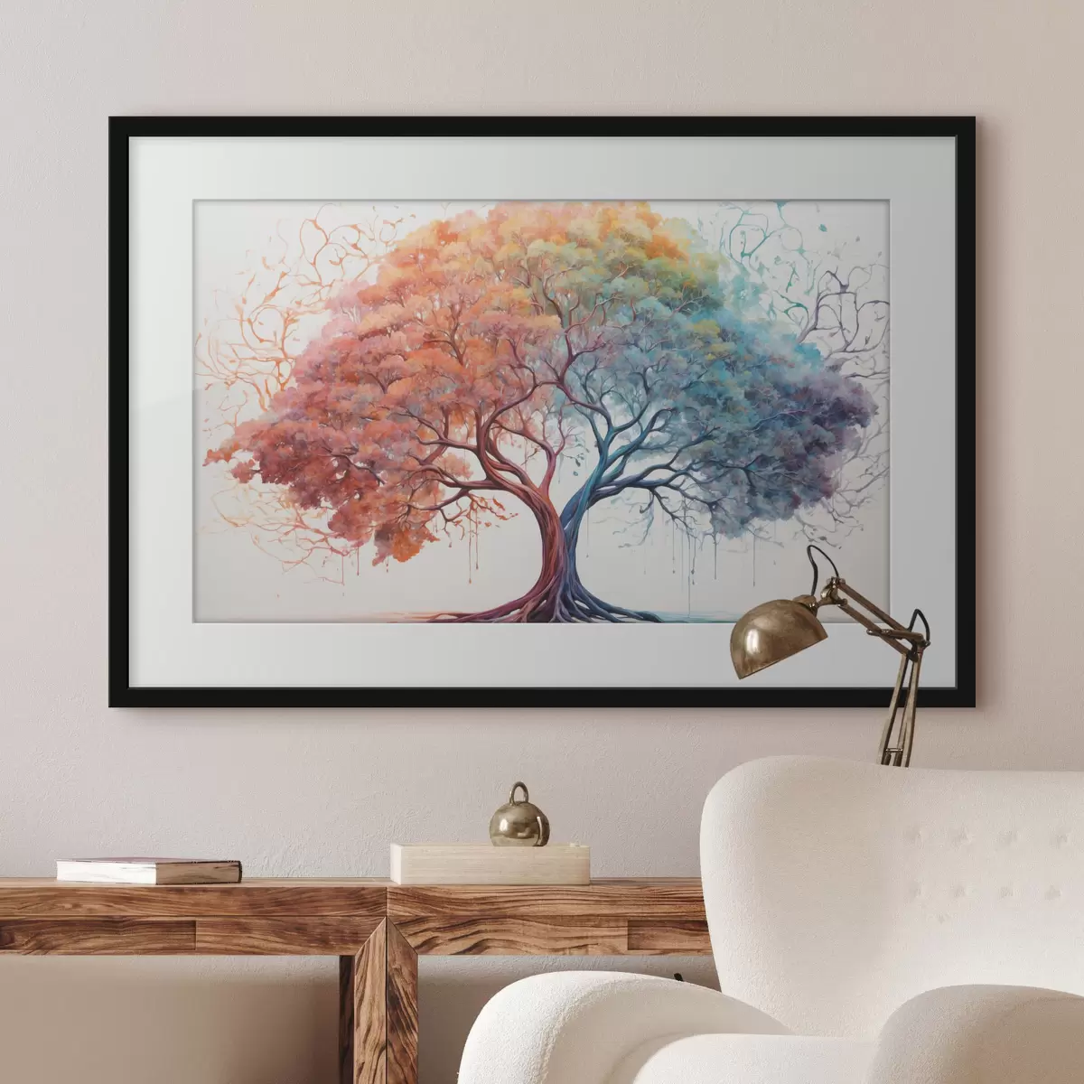 Poster Regenbogenbaum f36444