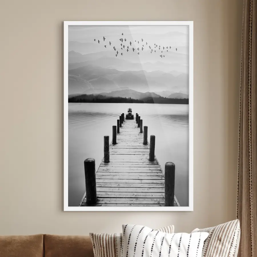 Fototapete Pier am See f03914
