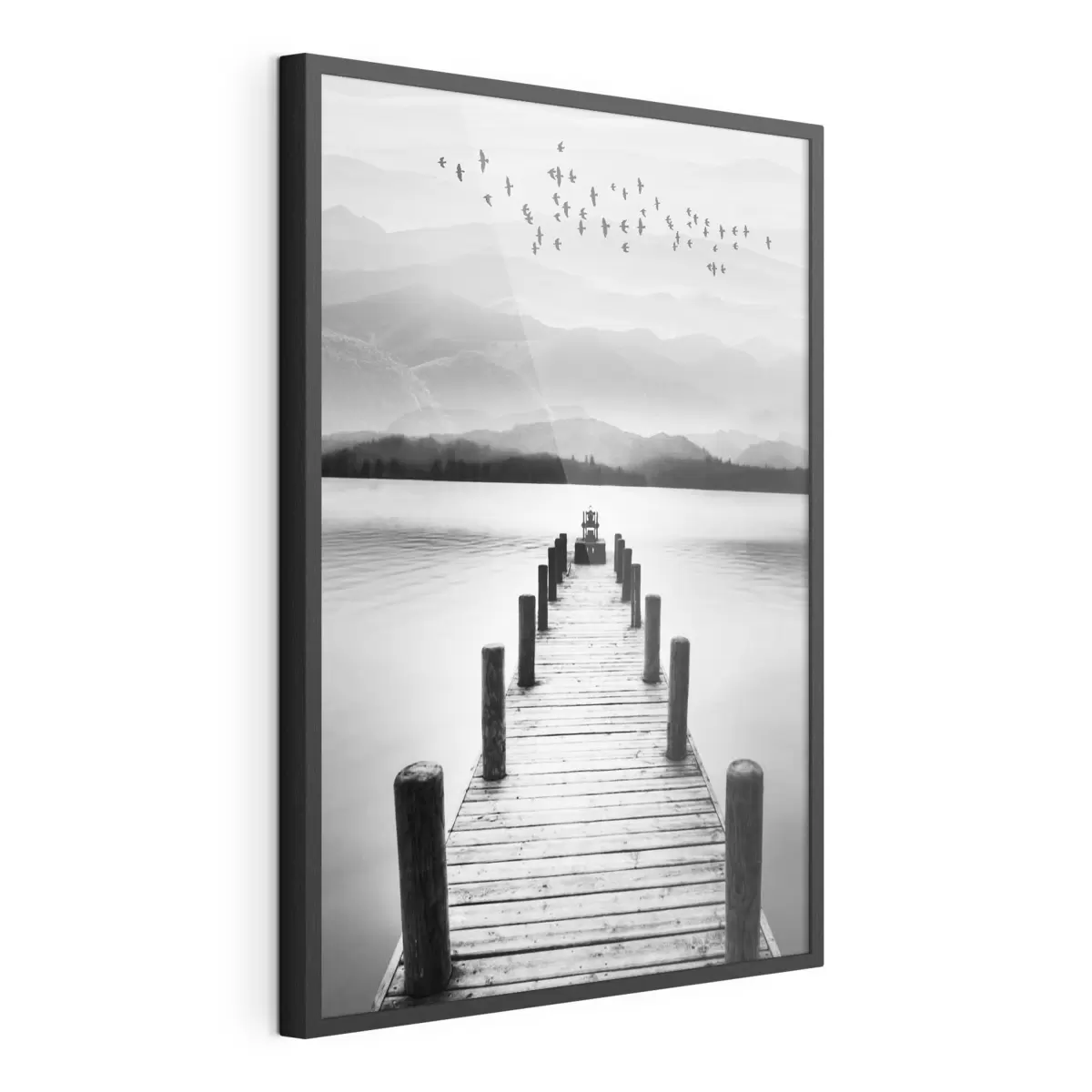Poster Pier am See f03914