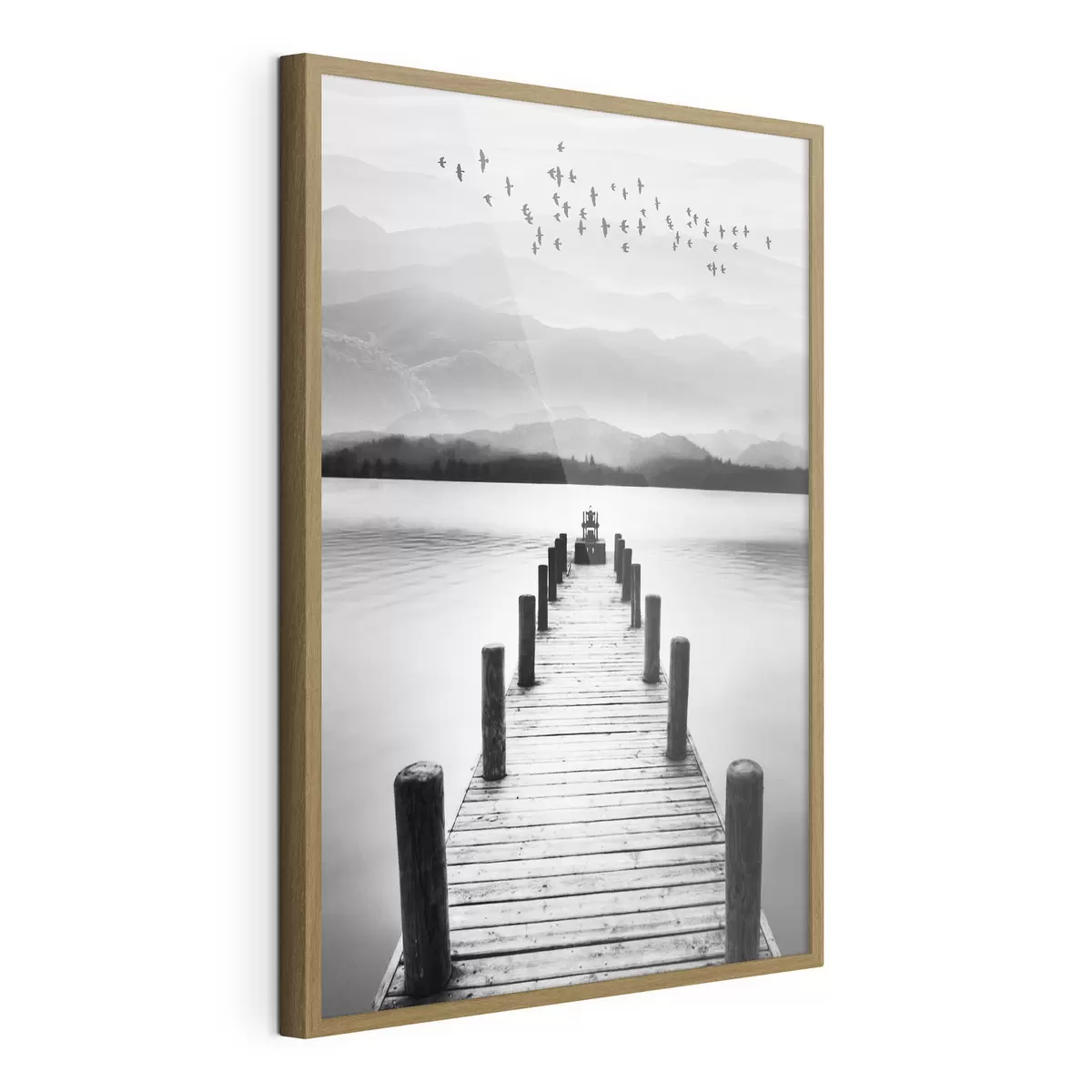 Poster Pier am See f03914