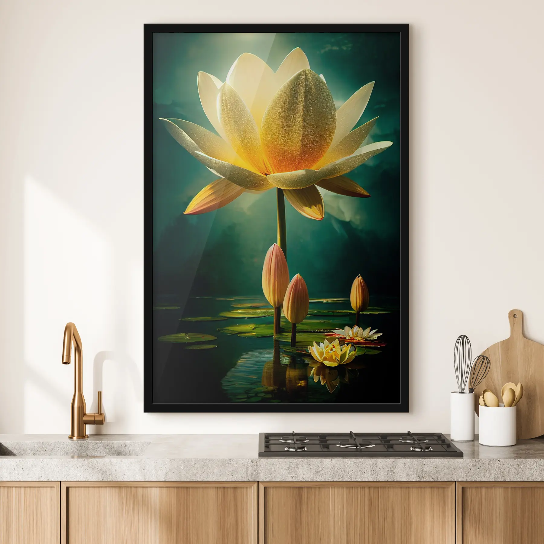 Fototapete Illustration einer Seerose f34605