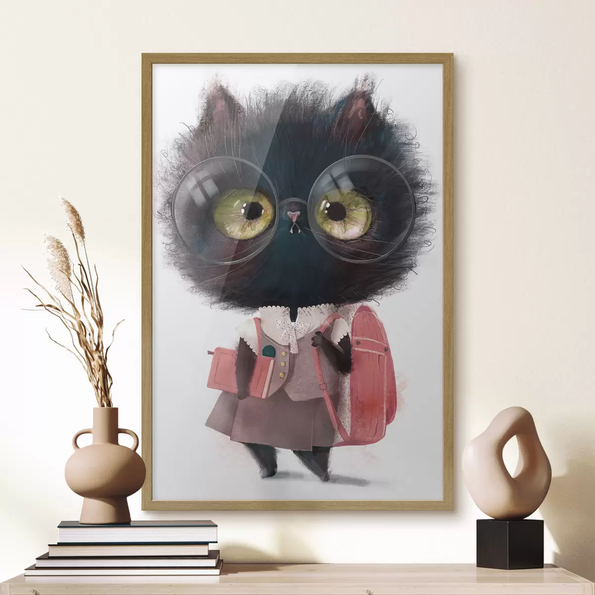 Poster Katze und Pause f34994