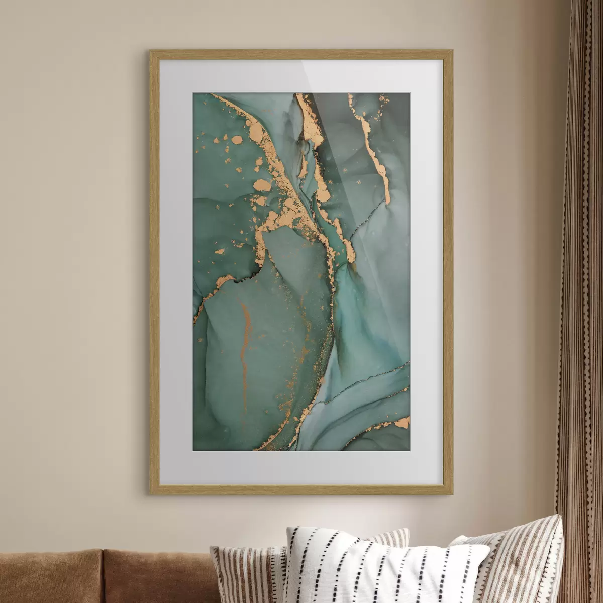 Poster Grüner Marmor f35859