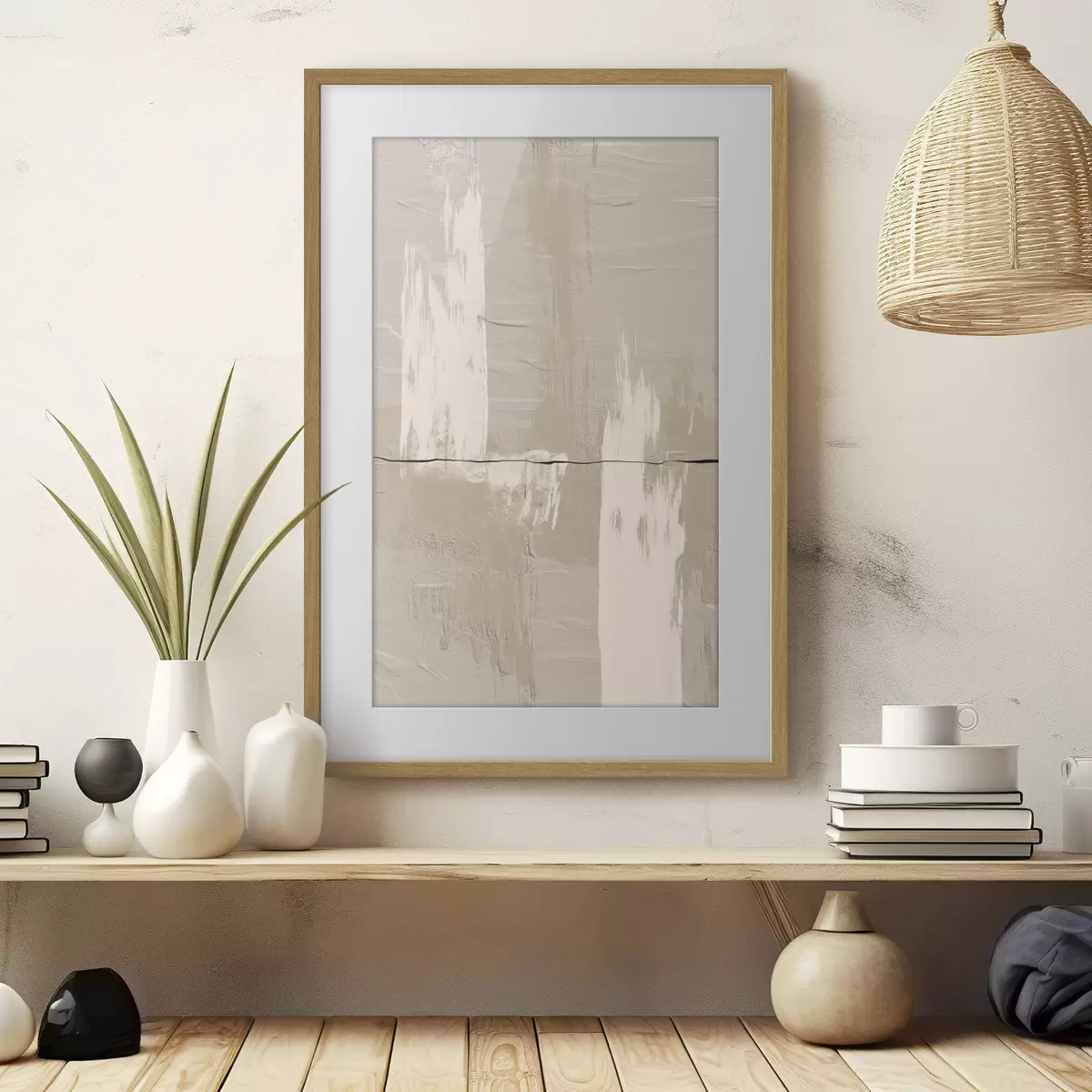 Poster Linien und Leuchten f36304