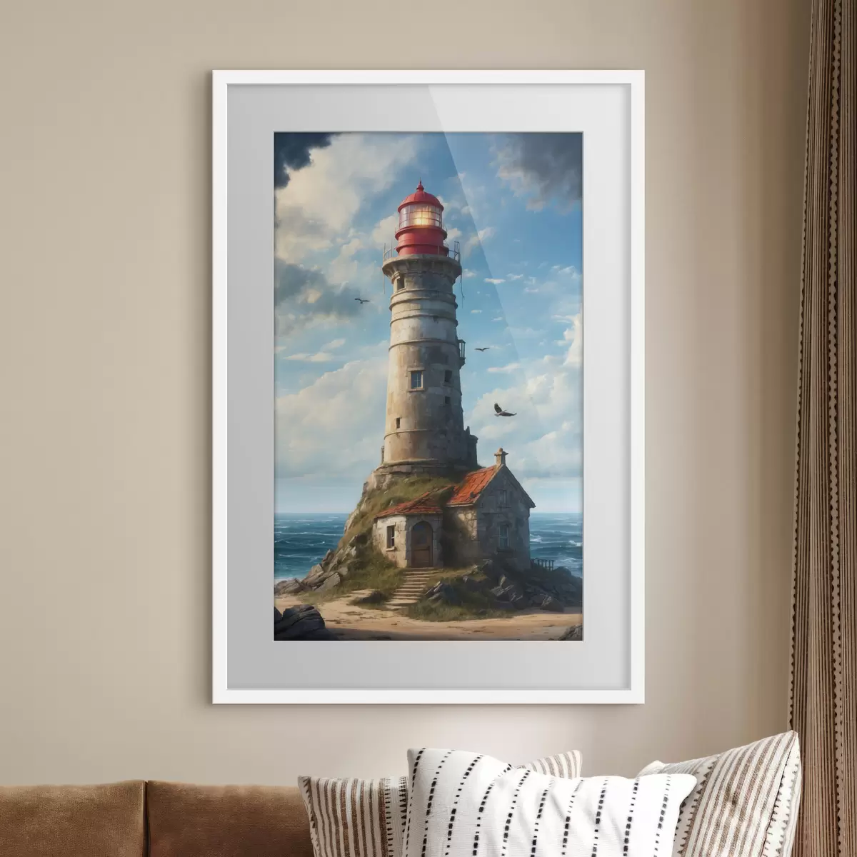 Poster Leuchtturm der Heimkehr f36448