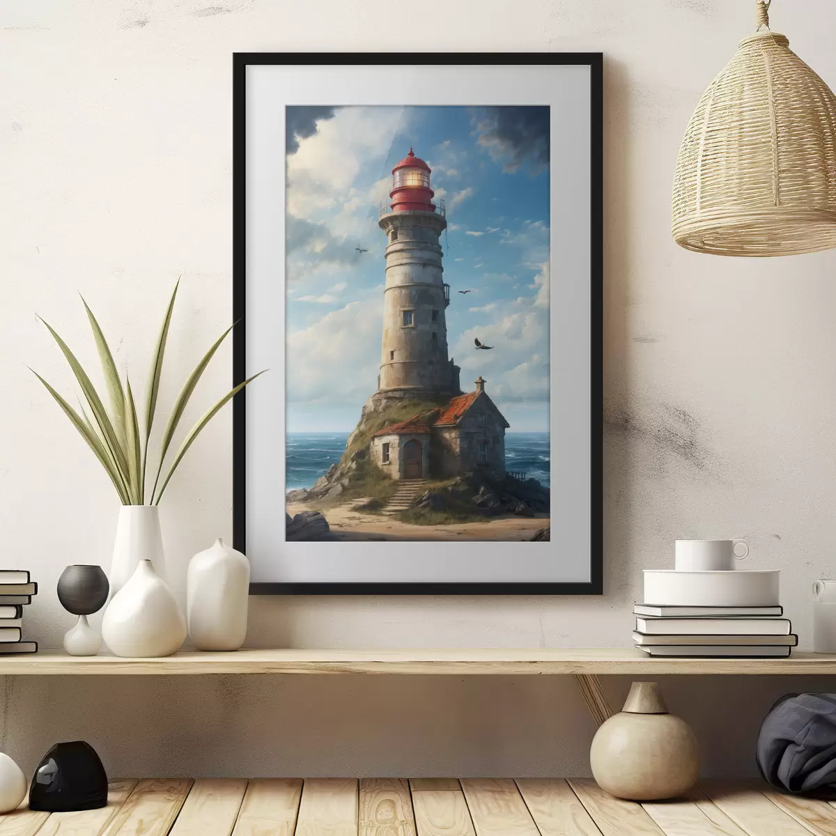 Poster Leuchtturm der Heimkehr f36448