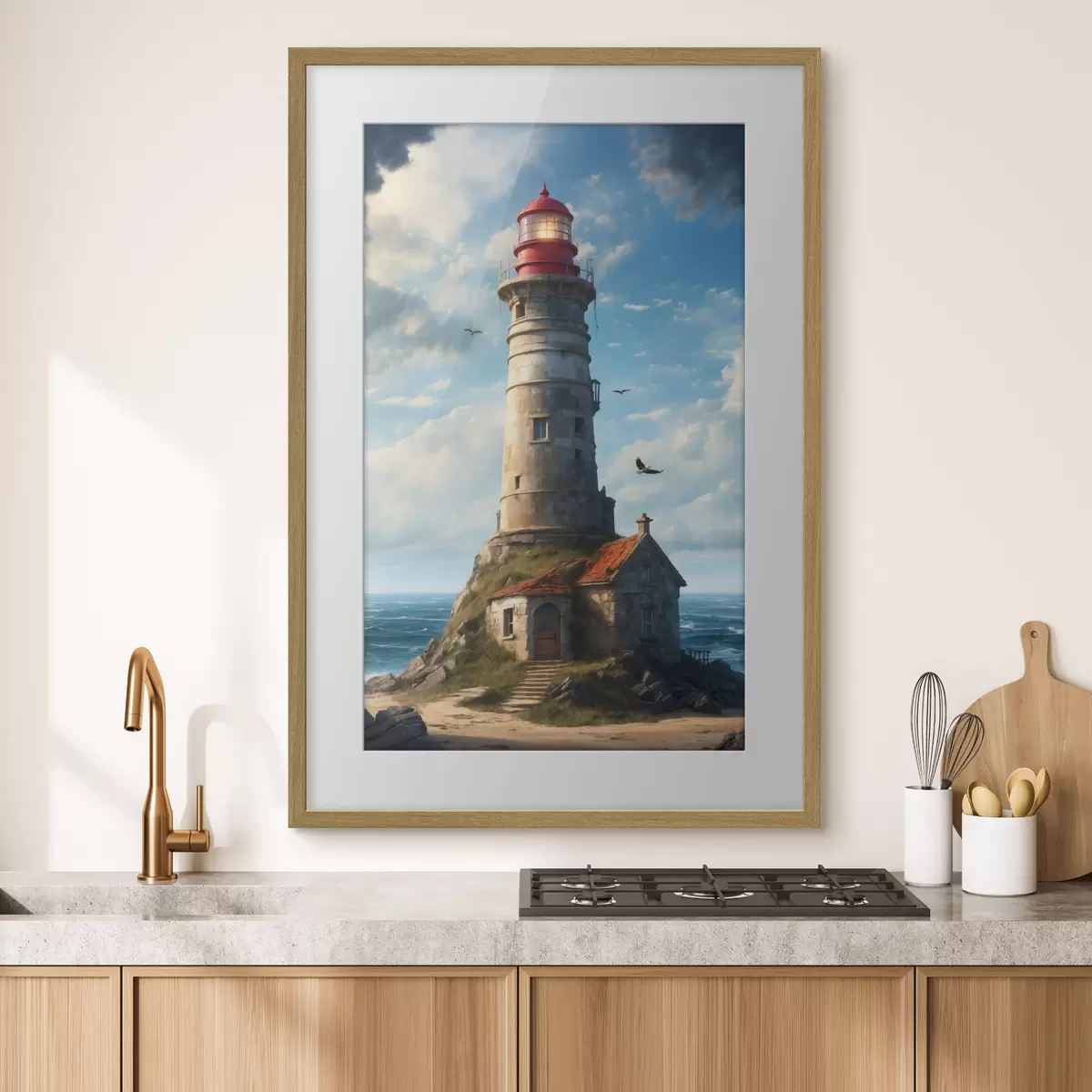 Poster Leuchtturm der Heimkehr f36448