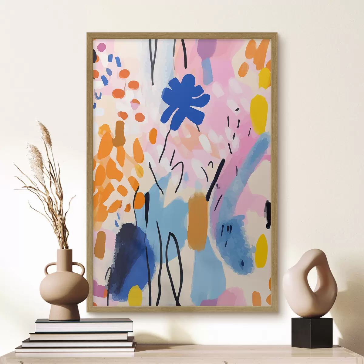 Poster Mehrfarbige Abstraktion Und f36596