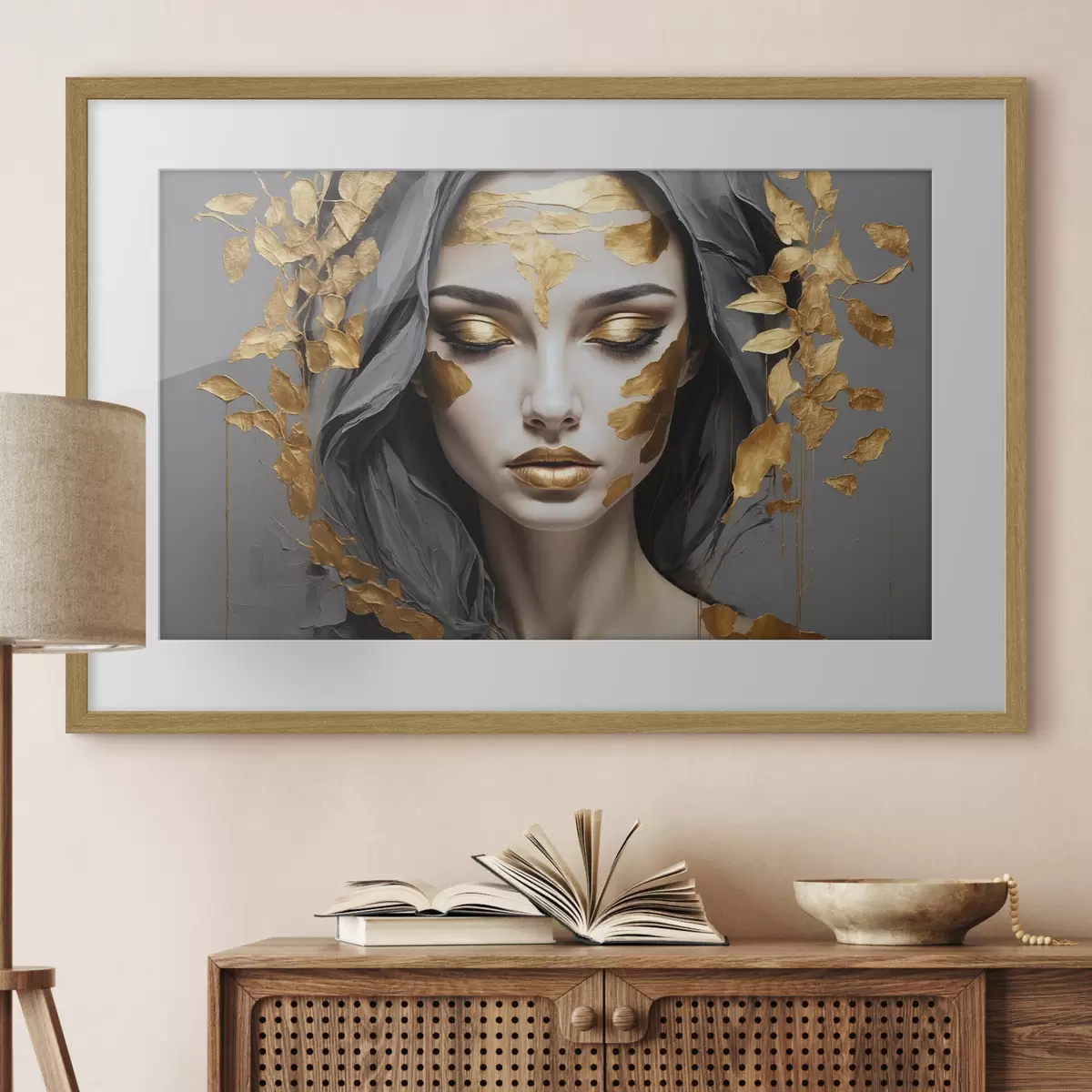 Poster Goldener Blick nach innen f37326