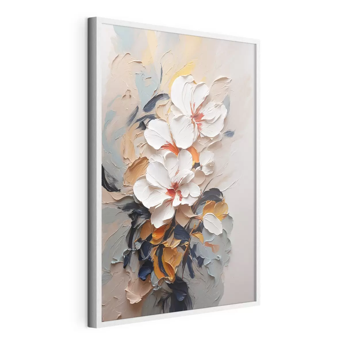 Poster Abstrakte Blumen in Öl f37330